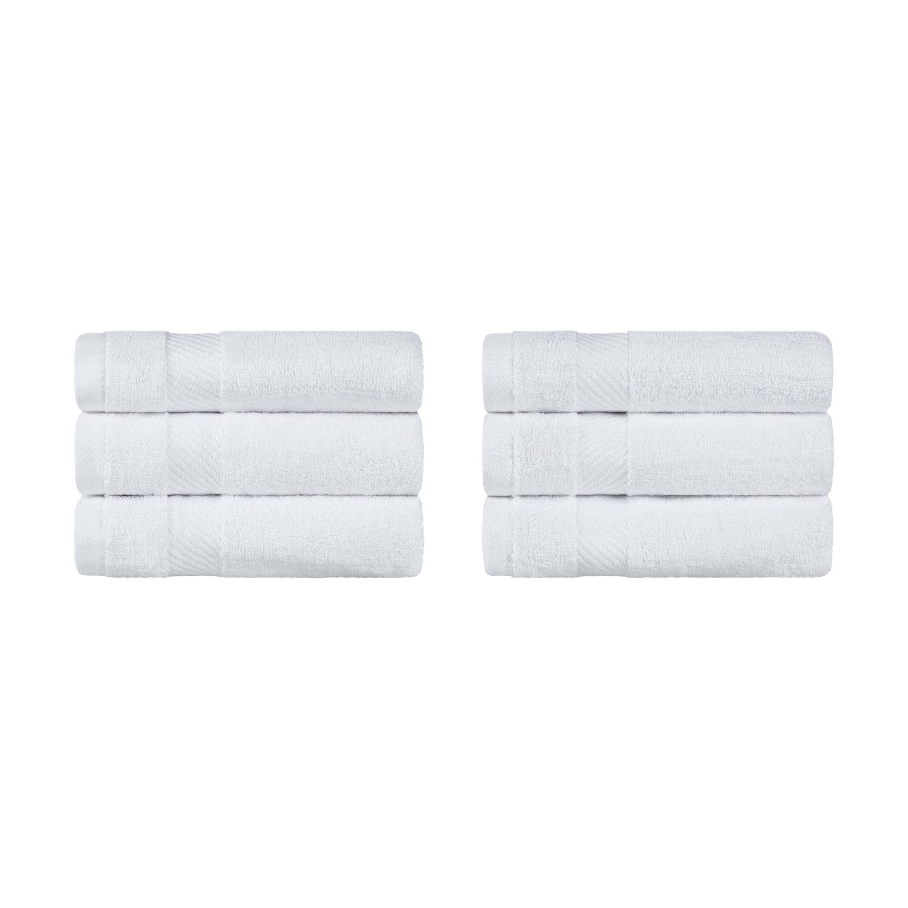 Kendell Egyptian Cotton 6 Piece Hand Towel Set with Dobby Border - Omnigoodsstore