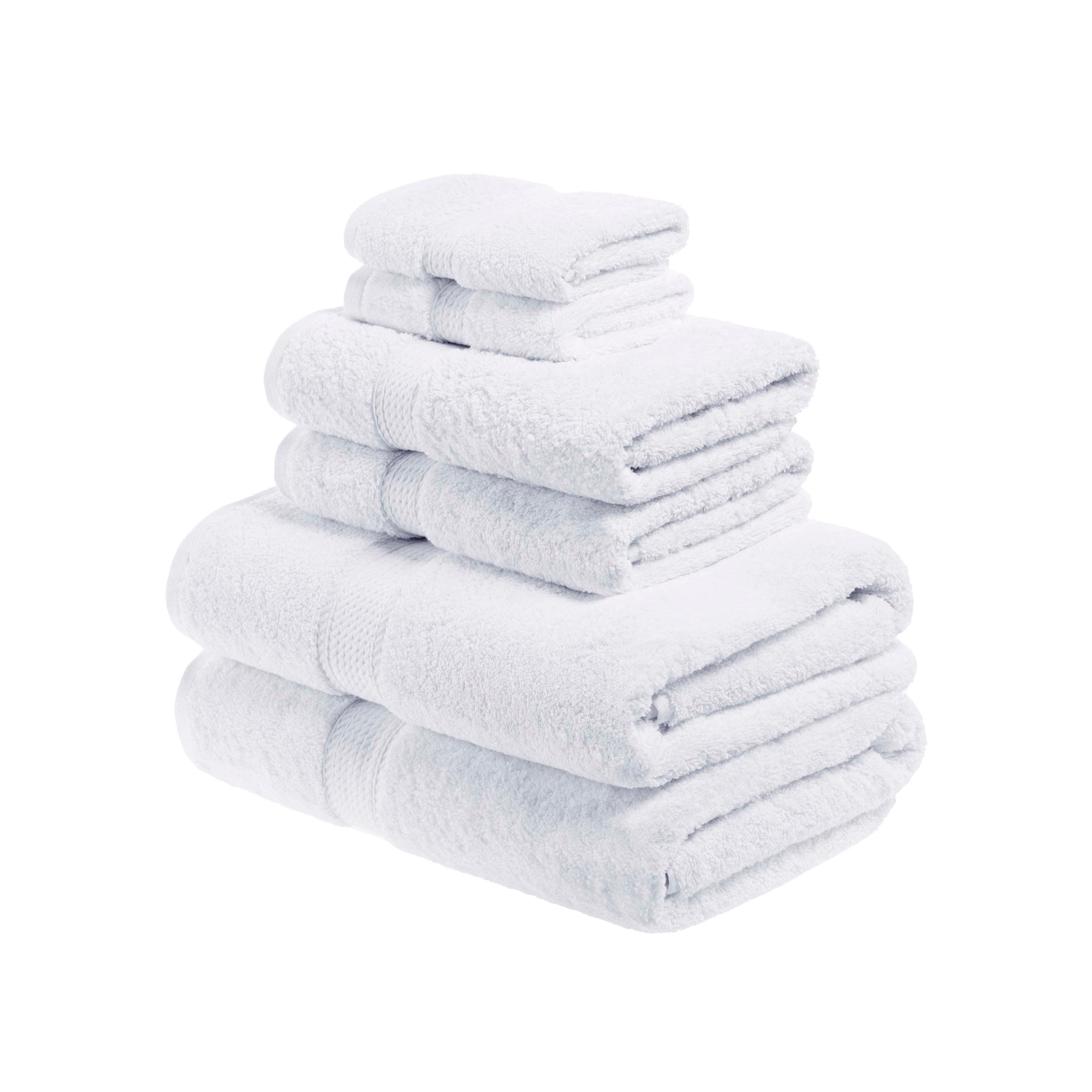Egyptian Cotton Pile Plush Heavyweight Luxury Soft 6-Piece Towel Set - Omnigoodsstore