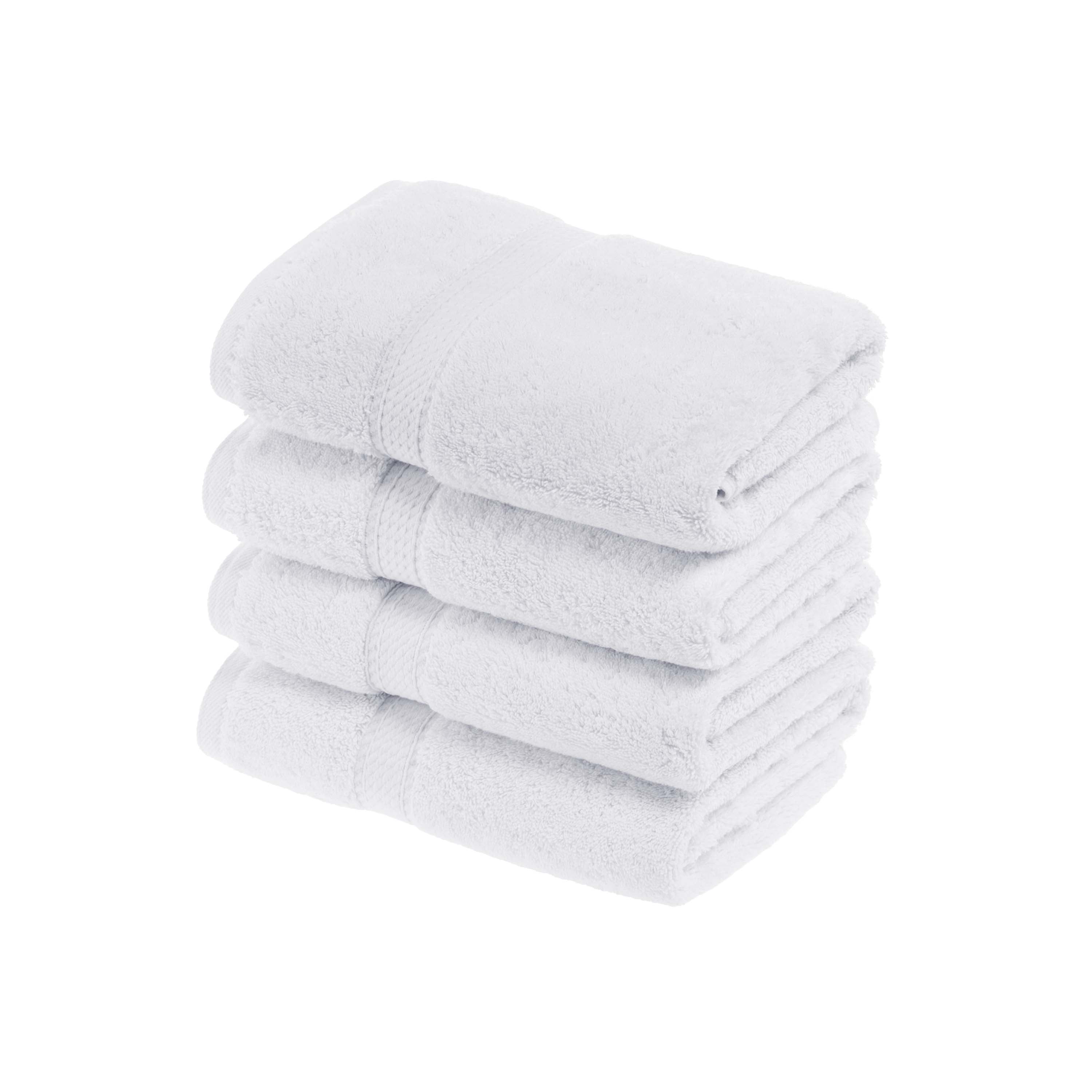 Egyptian Cotton Pile Plush Heavyweight Luxury Soft Hand Towel Set of 4 - Omnigoodsstore