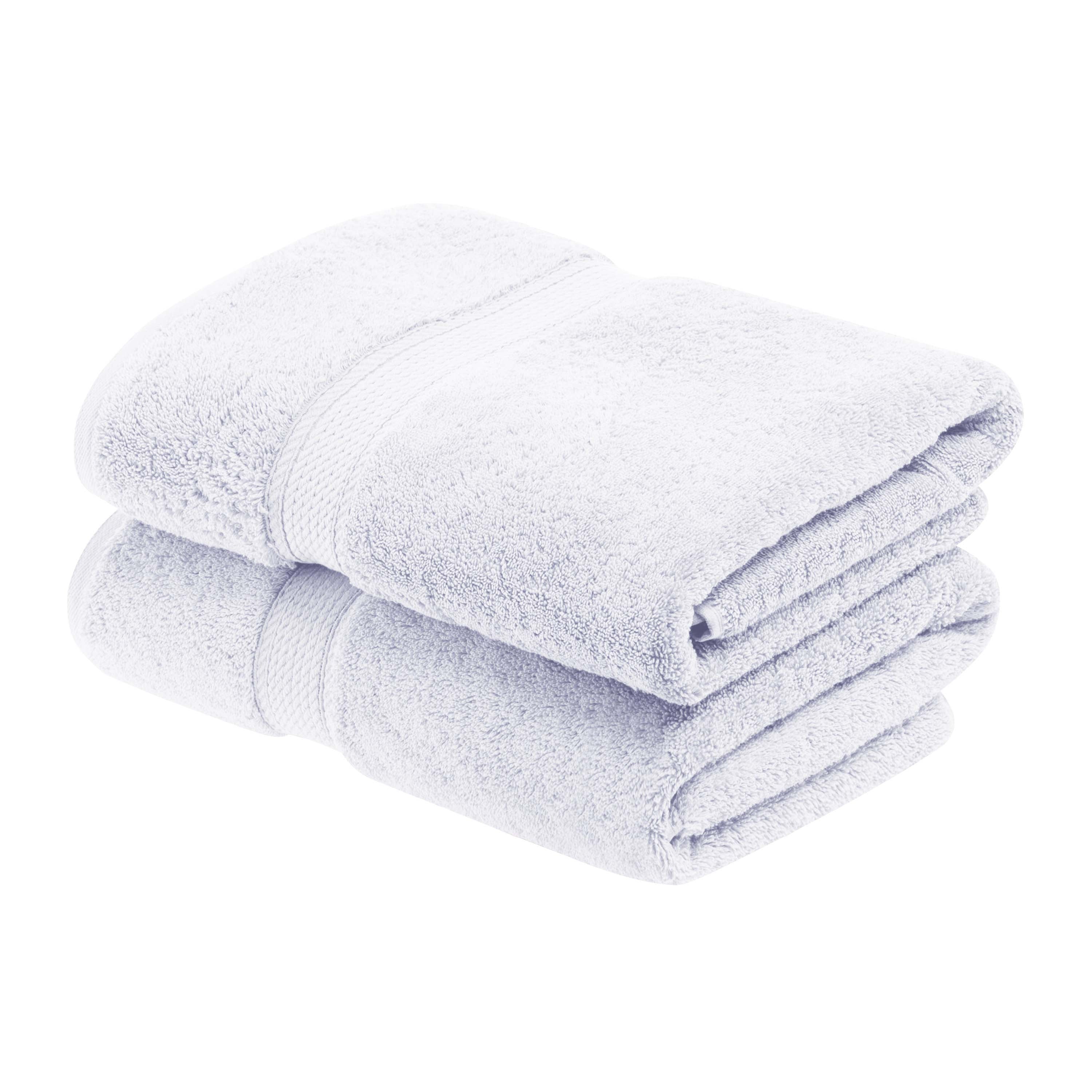 Egyptian Cotton Pile Plush Heavyweight Soft 2 Piece Bath Towel Set - Omnigoodsstore