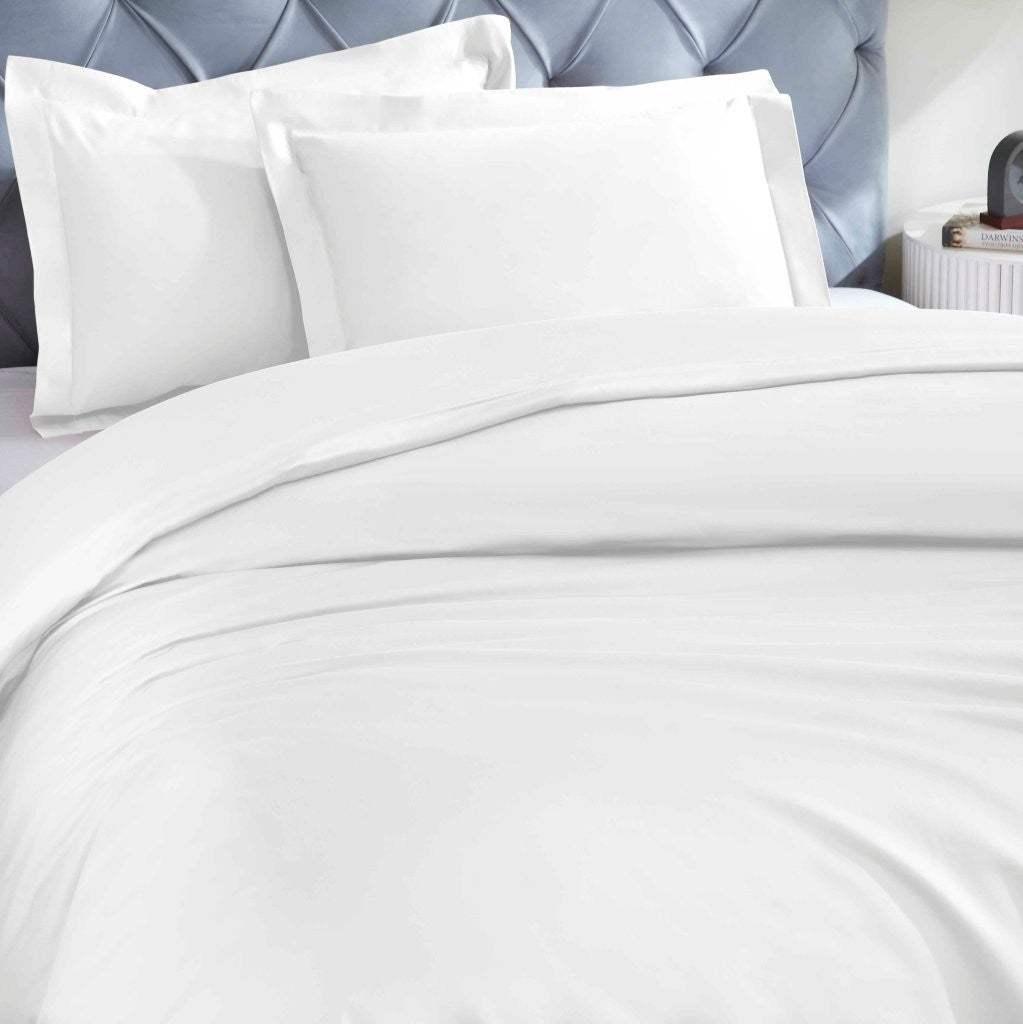 1200 Thread Count Egyptian Solid Cotton Duvet Cover Set - Omnigoodsstore