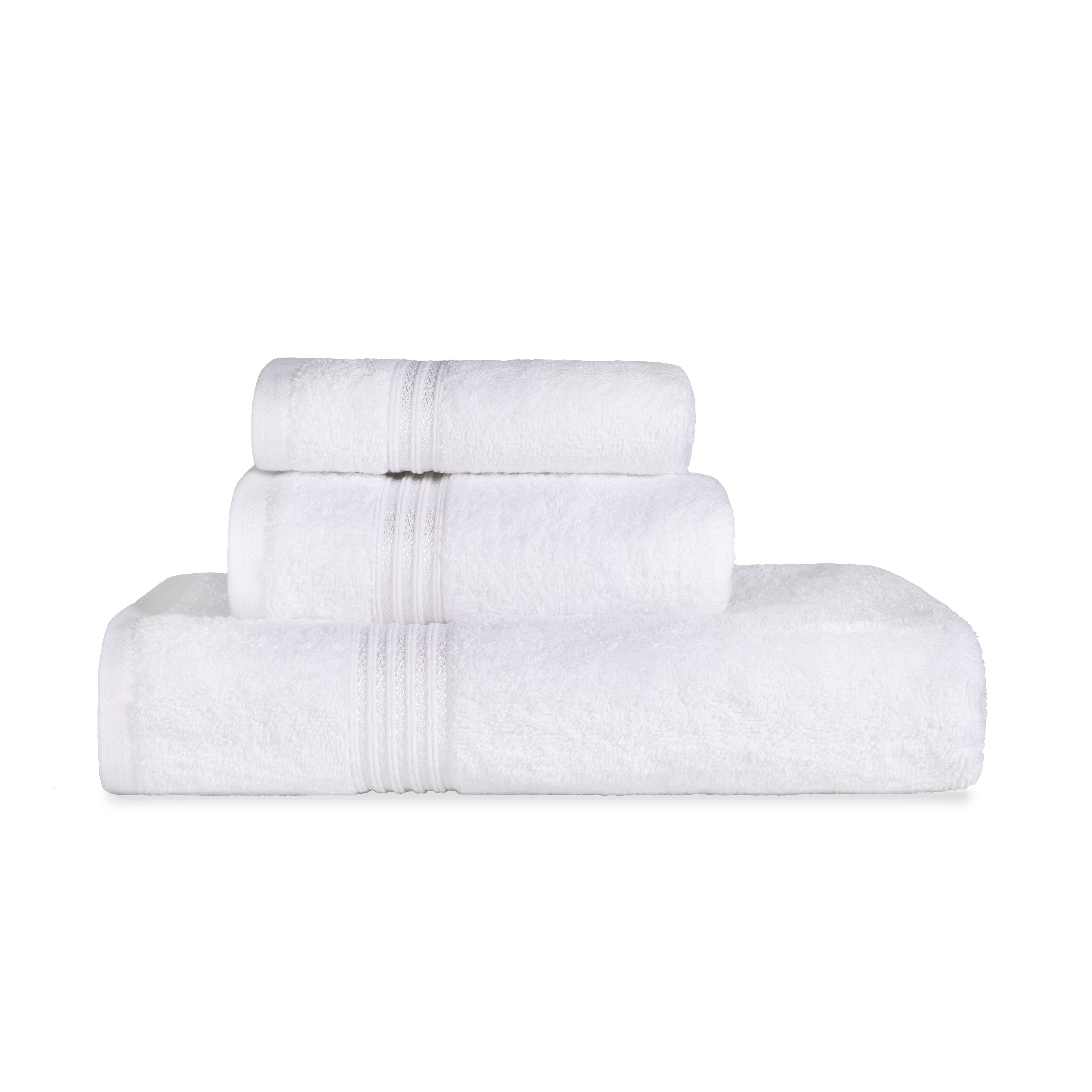 Egyptian Cotton Highly Absorbent Solid 3-Piece Ultra Soft Towel Set - Omnigoodsstore