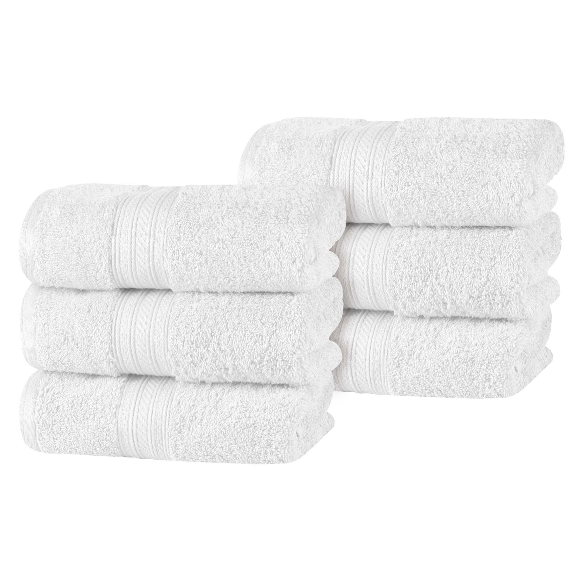Atlas Cotton Plush Absorbent Heavyweight Luxury Hand Towel Set of 6 - Omnigoodsstore