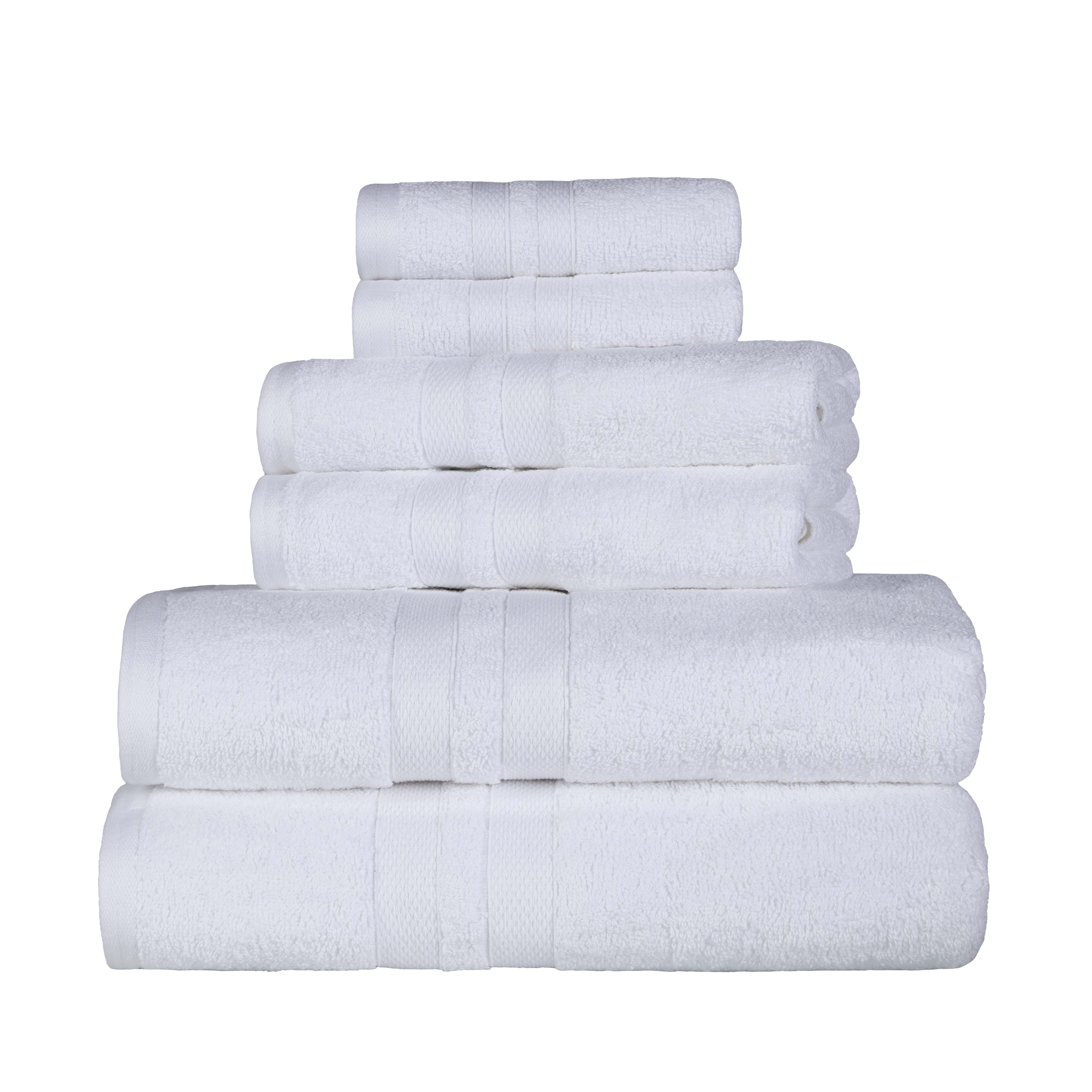 Cotton Ultra Soft 6 Piece Solid Towel Set - Omnigoodsstore