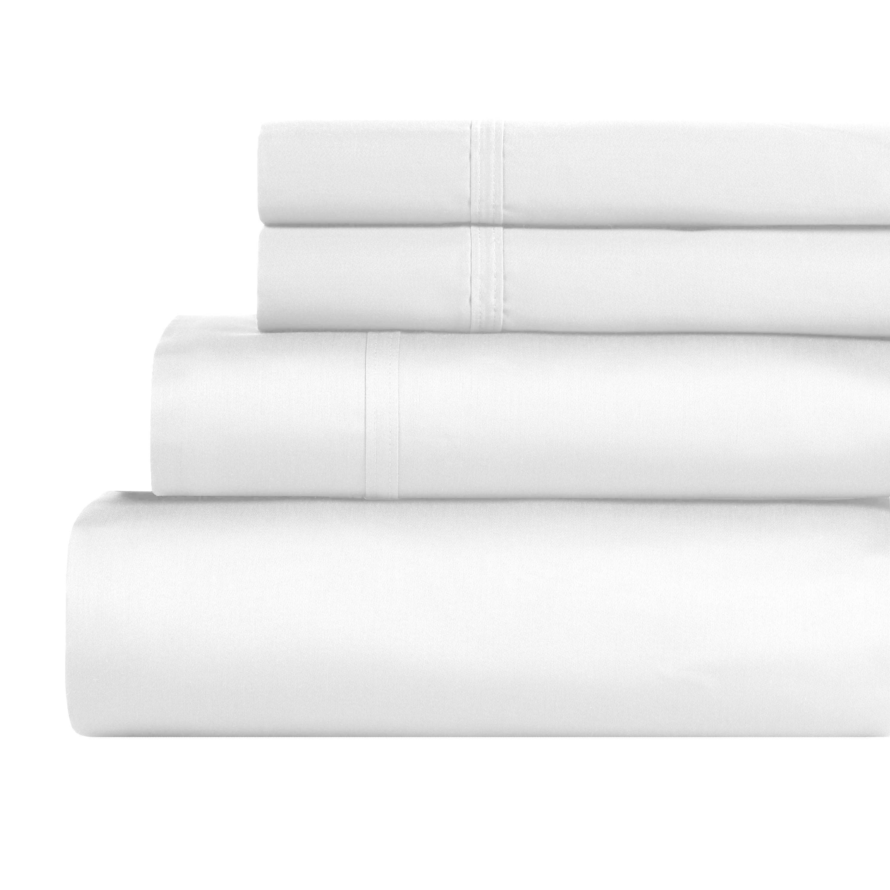 850 Thread Count Cotton Solid Bed Sheet Set - Omnigoodsstore