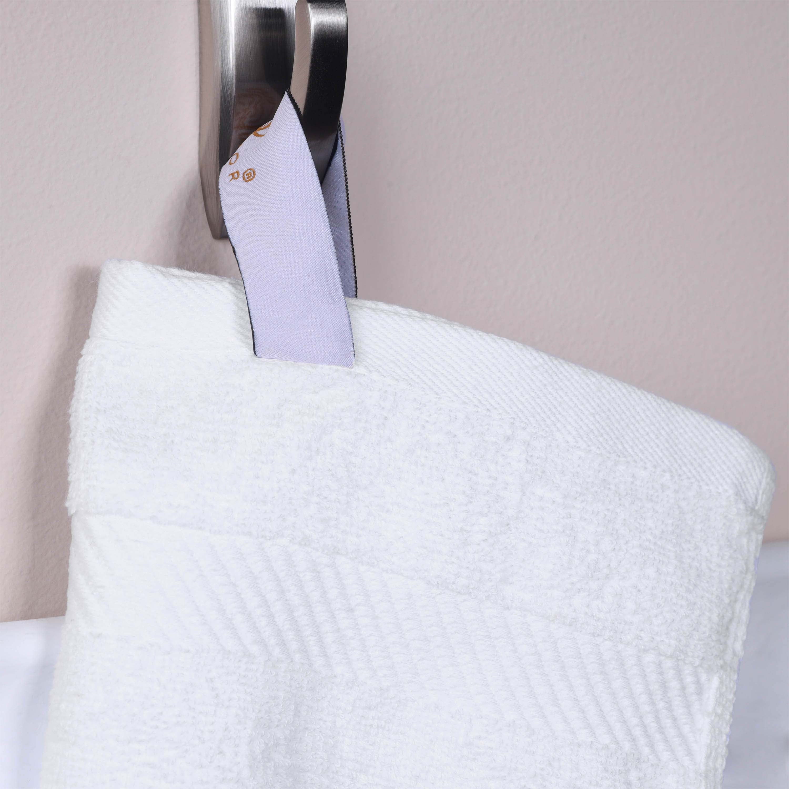 Kendell Egyptian Cotton 6 Piece Hand Towel Set with Dobby Border - Omnigoodsstore