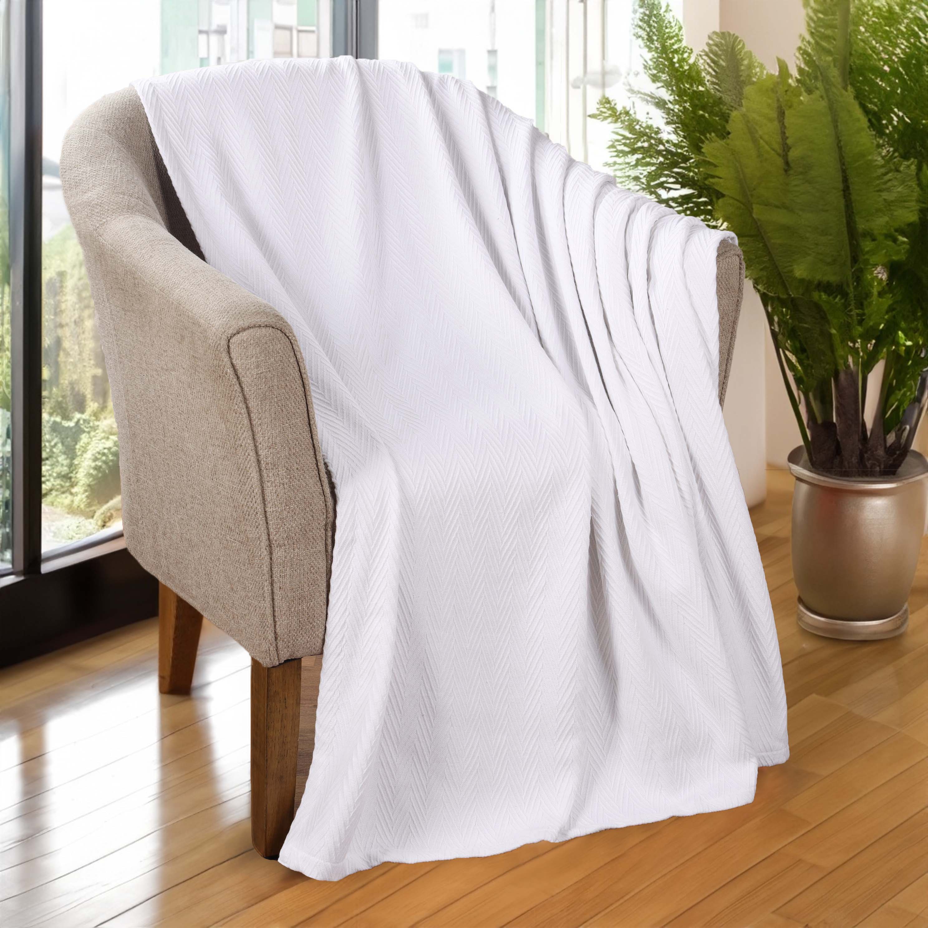 All-Season Chevron Cotton Bed Blanket & Sofa Throw - Omnigoodsstore