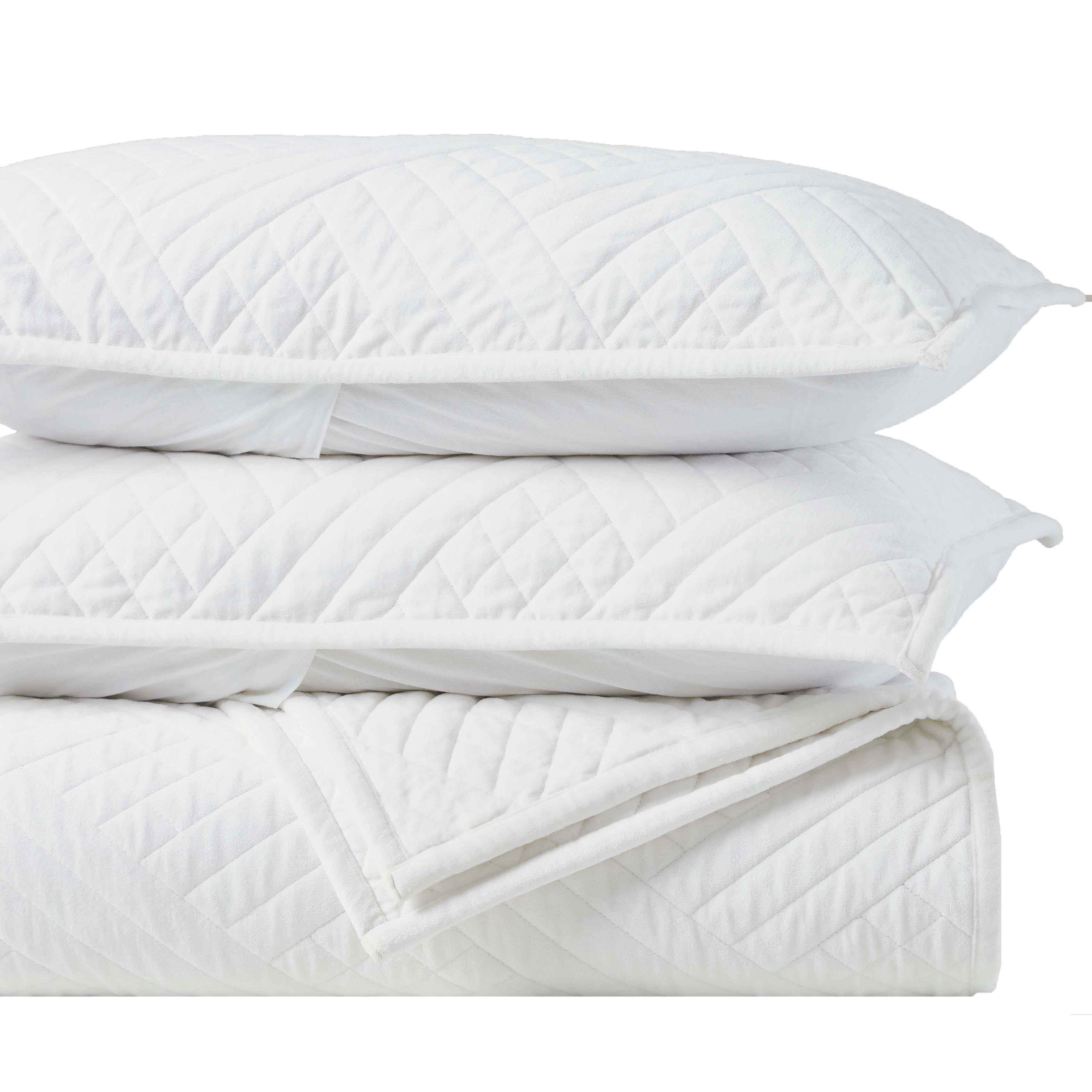 Karina Cotton Velvet Lightweight Quilt and Sham Set - Omnigoodsstore