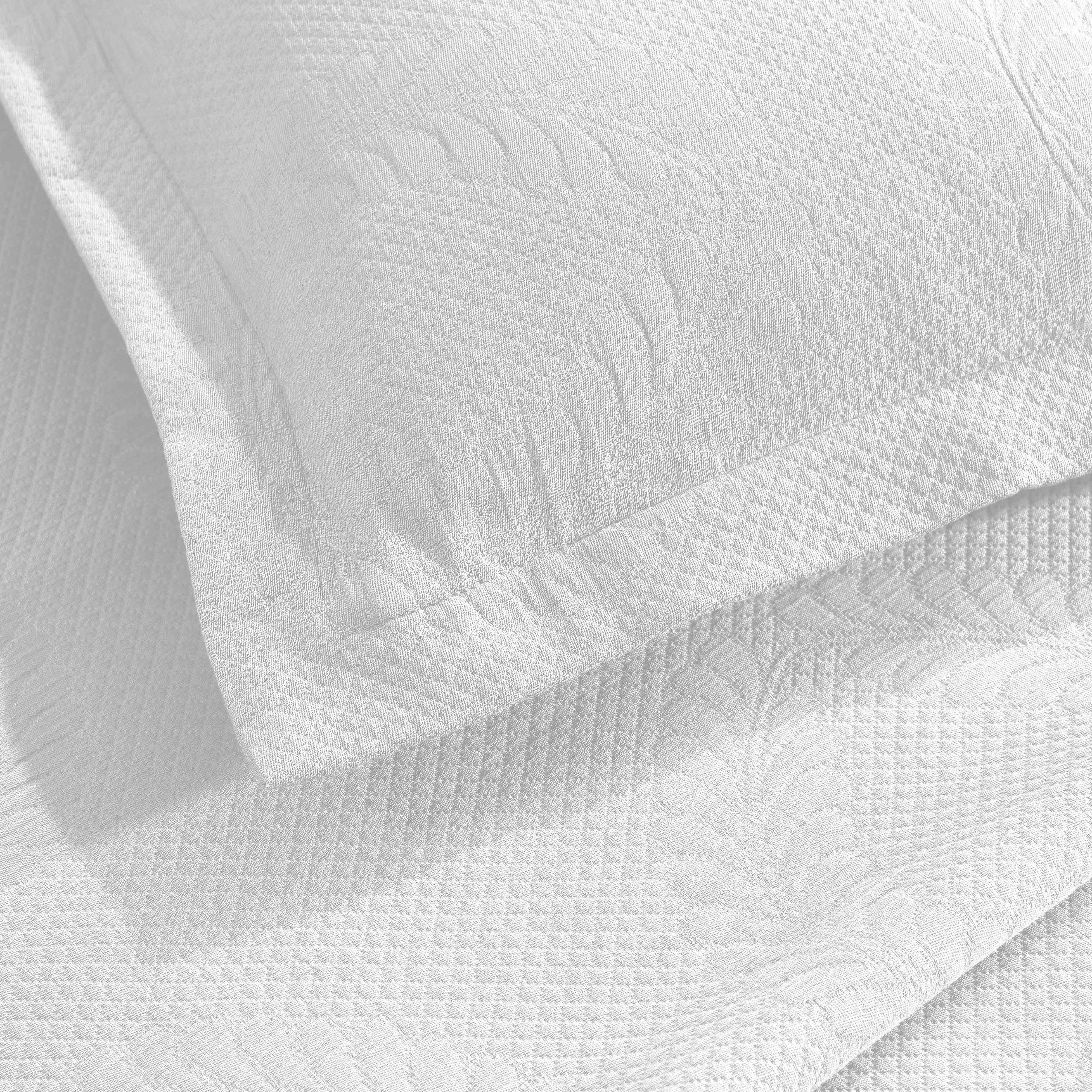 Peploi Cotton Medium Weight Matelasse Bedspread and Sham Set - Omnigoodsstore