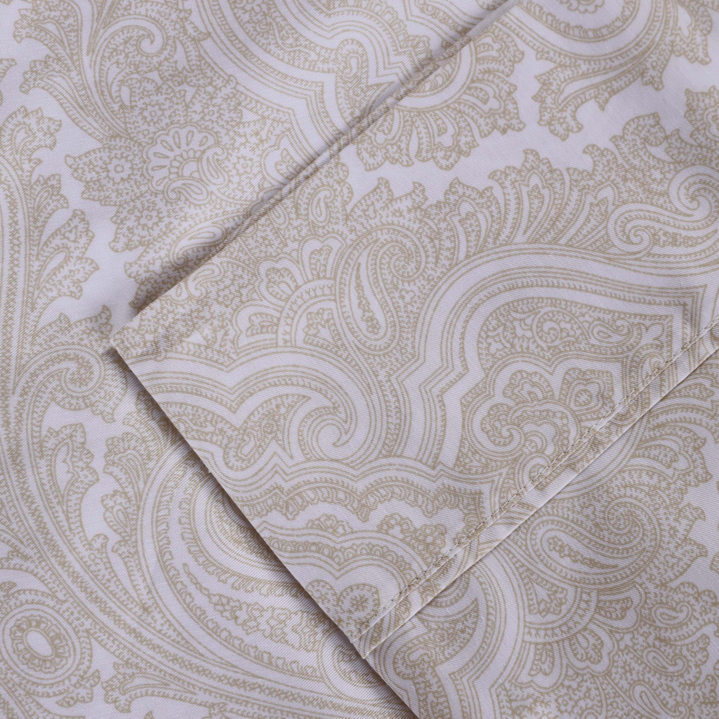 Italian Paisley 600 Thread Count Cotton Blend Deep Pocket Sheet Set - Omnigoodsstore