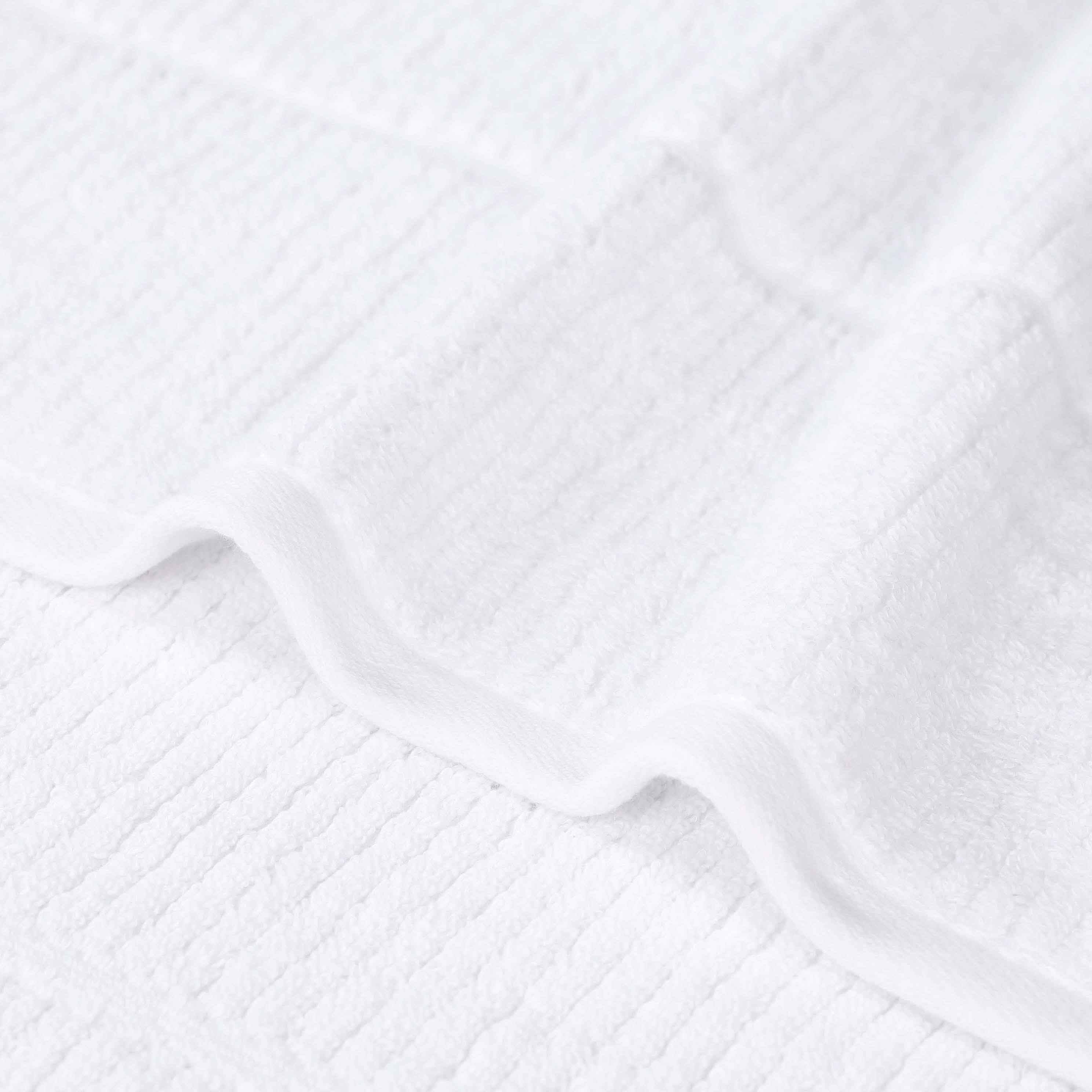 Milo Smart Twist Cotton Solid Ribbed Design 8 Piece Towel Set - Omnigoodsstore