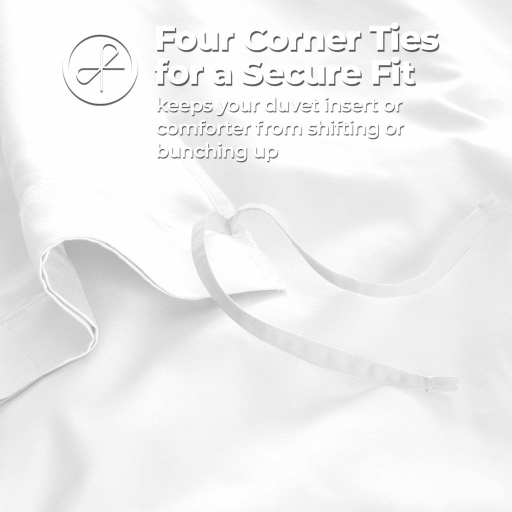 1200 Thread Count Egyptian Solid Cotton Duvet Cover Set - Omnigoodsstore