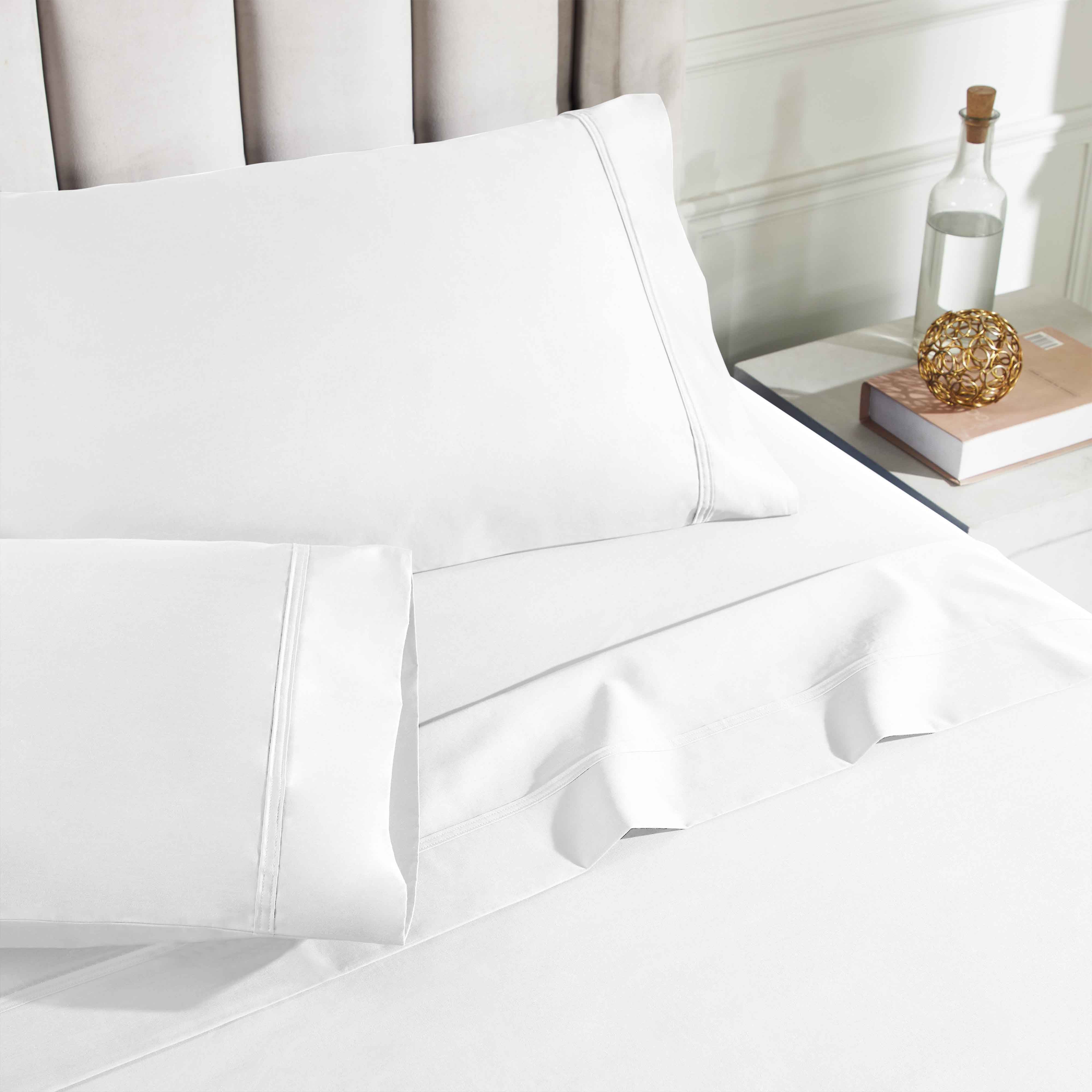 850 Thread Count Cotton Solid Bed Sheet Set - Omnigoodsstore