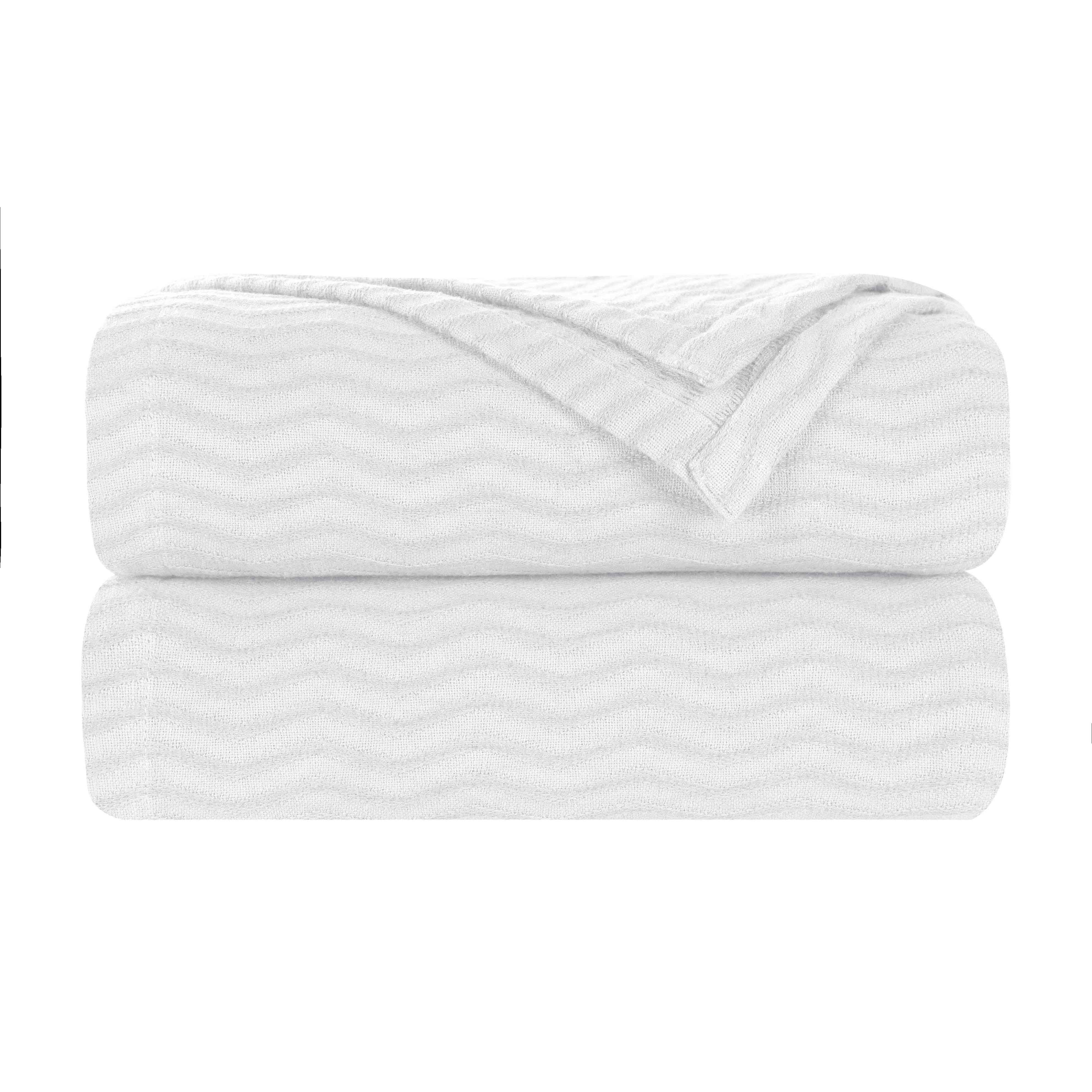 Jena Cotton Textured Chevron Lightweight Woven Blanket - Omnigoodsstore