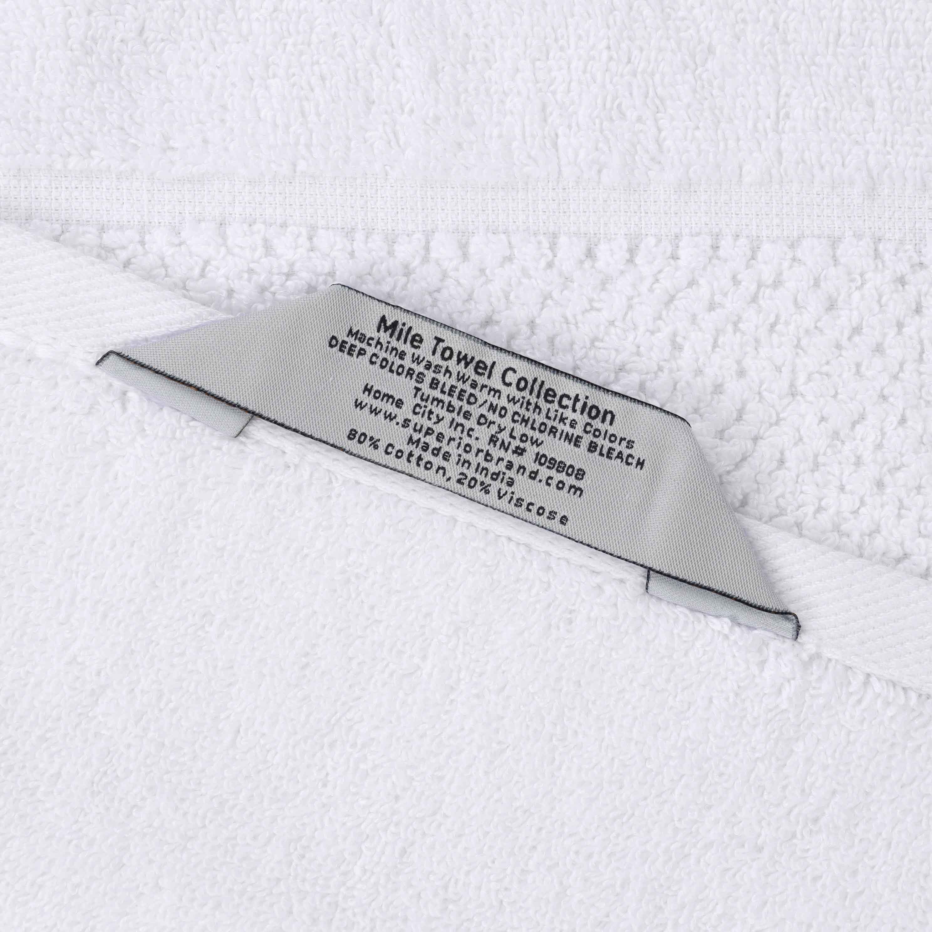 Mile Smart Twist Cotton Solid Broad Border 9 Piece Towel Set - Omnigoodsstore