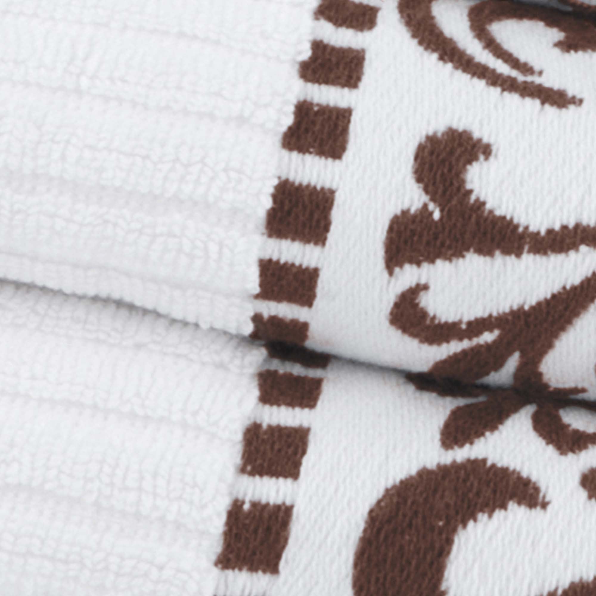 Athens Cotton Greek Scroll and Floral 6-Piece Assorted Towel Set - Omnigoodsstore