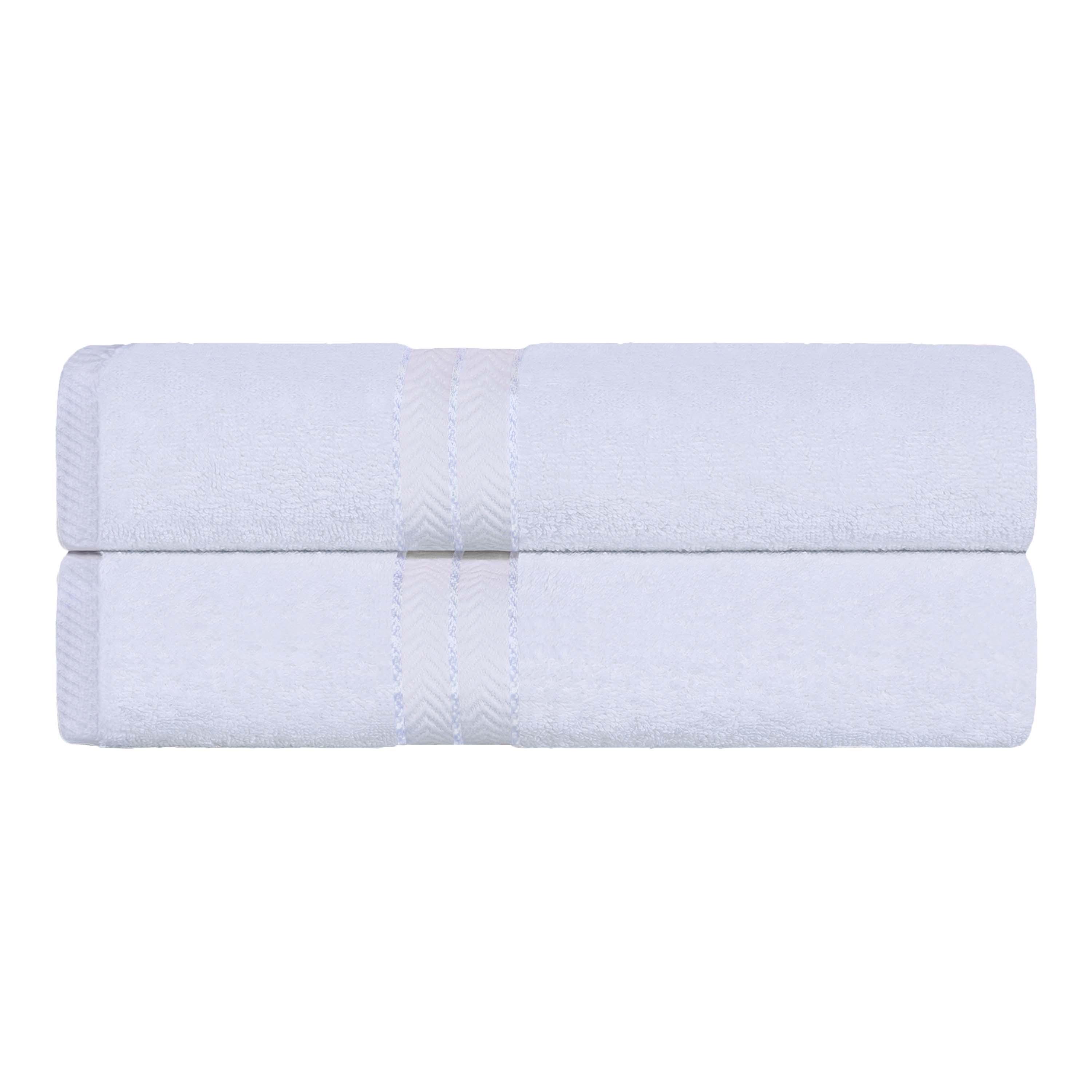 Turkish Cotton Ultra Plush Solid Absorbent 2 Piece Bath Towel Set - Omnigoodsstore