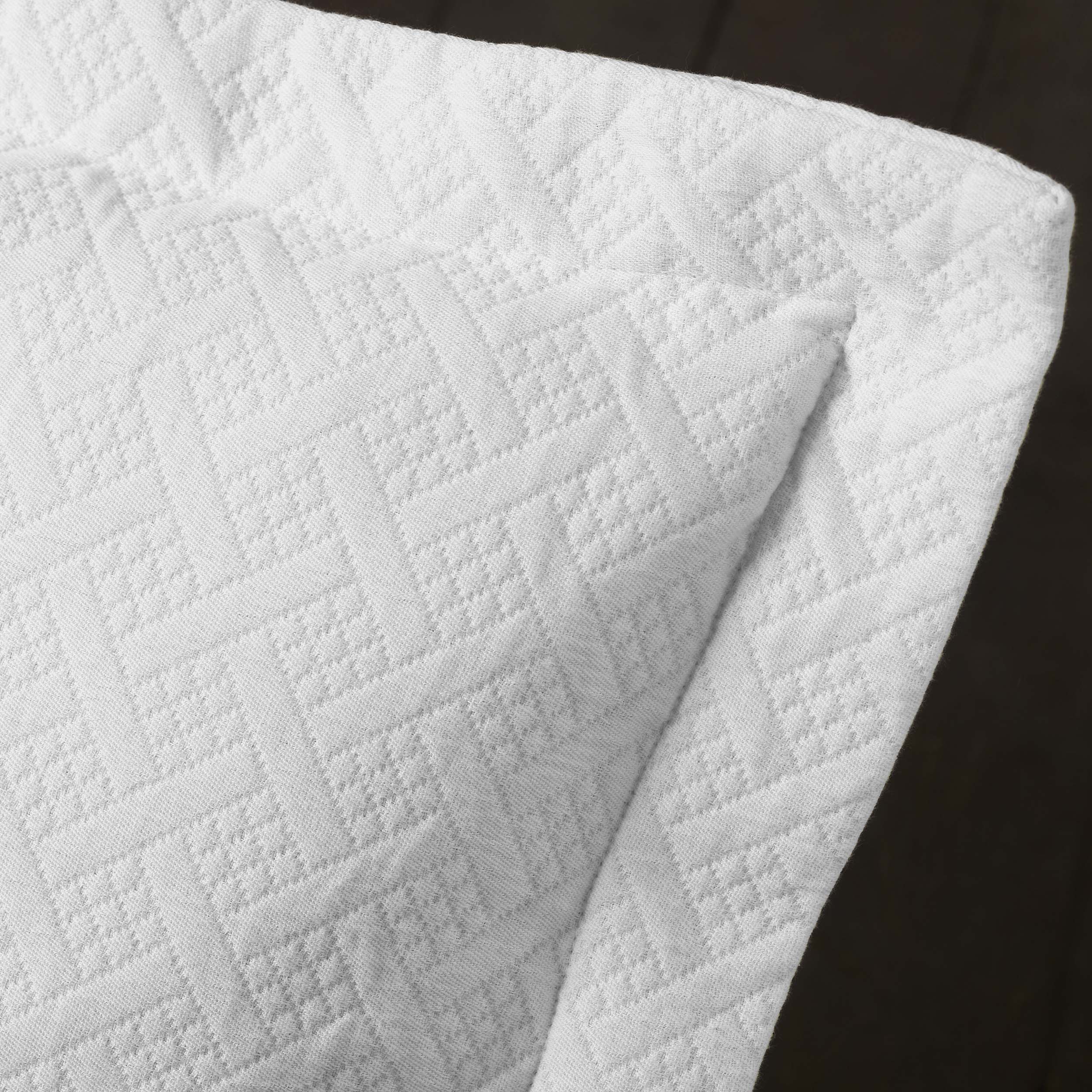 Basket Weave Matelasse Cotton Bedspread Set - Omnigoodsstore
