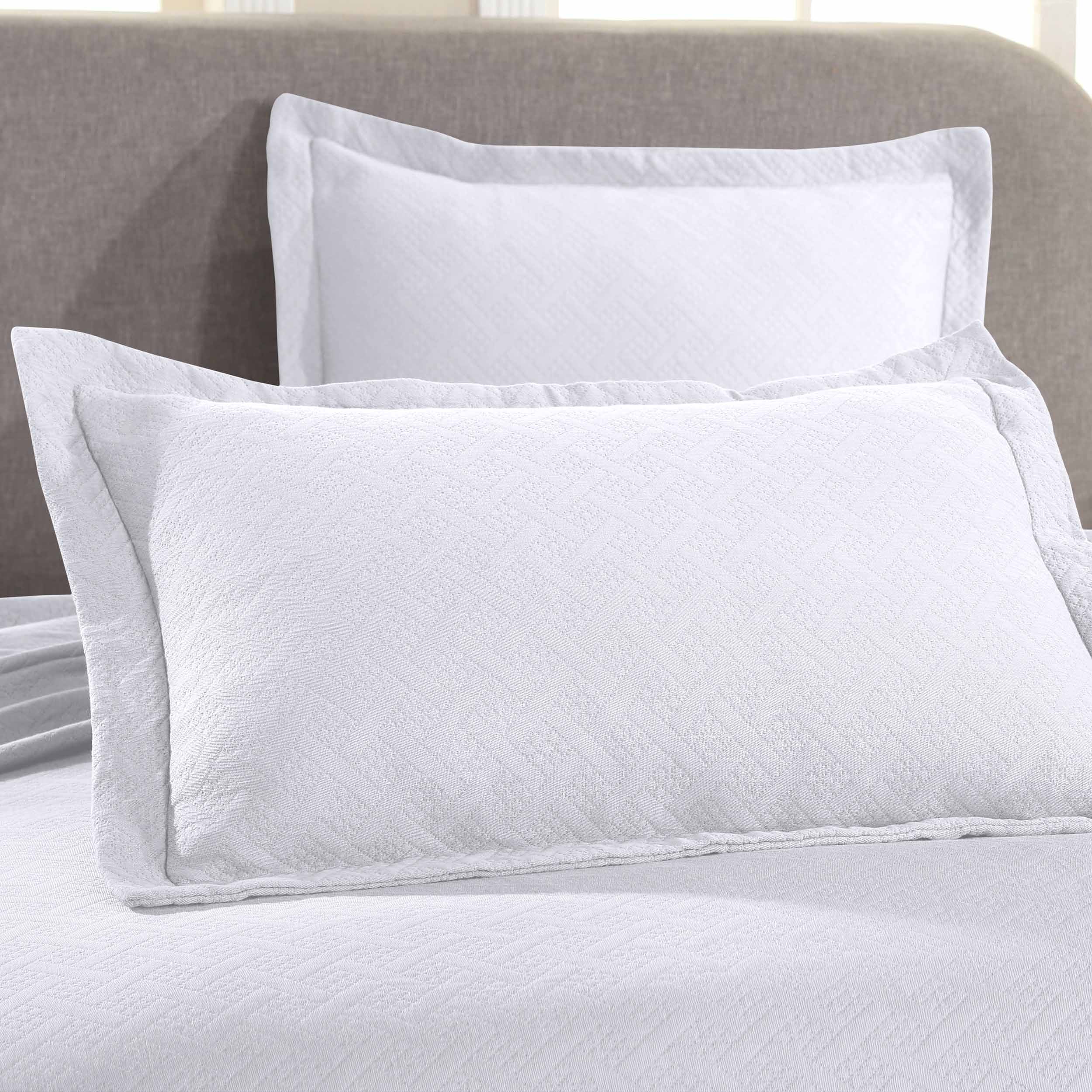 Basket Weave Matelasse Cotton Bedspread Set - Omnigoodsstore