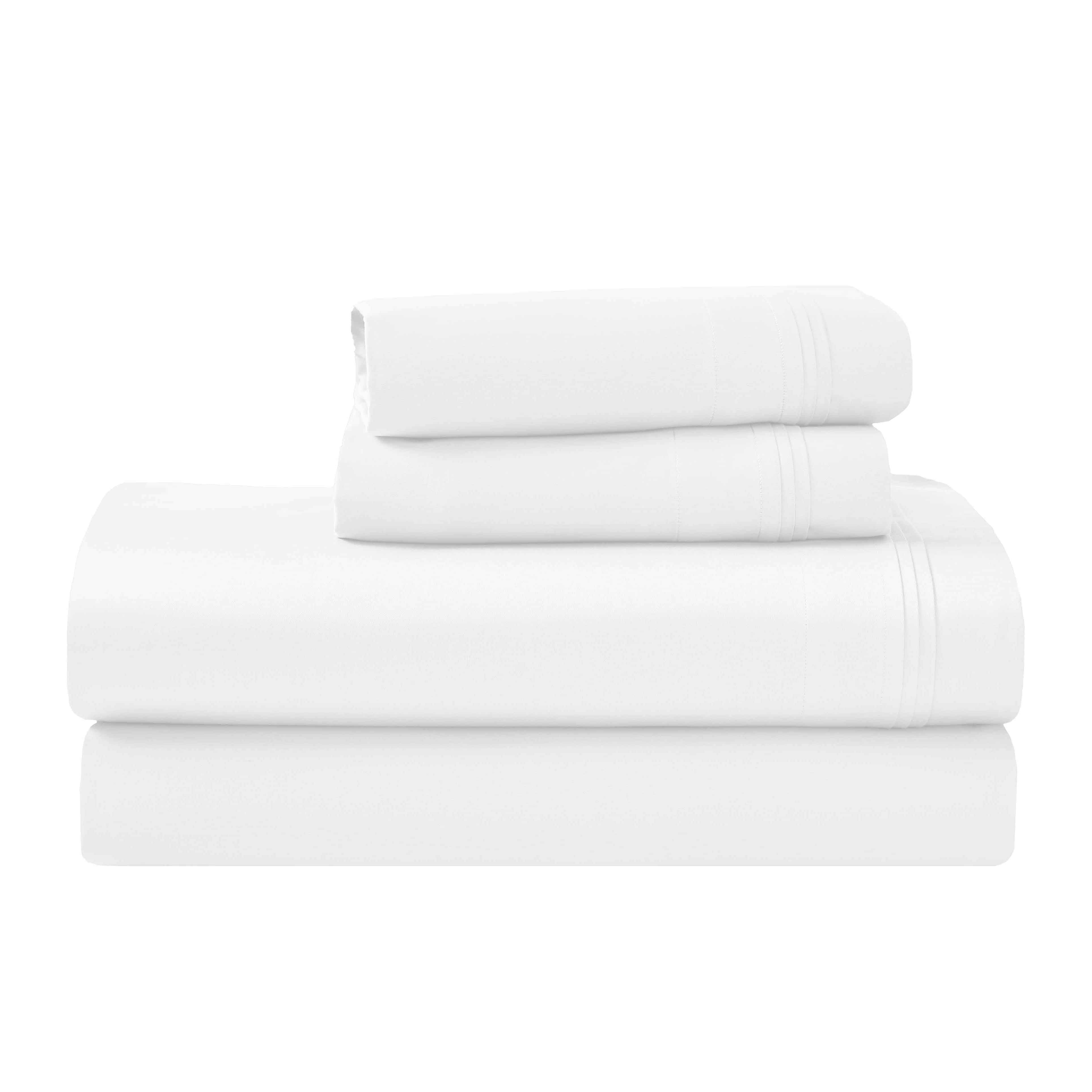 1000 Thread Count Egyptian Cotton Bed Sheet Set Olympic Queen - Omnigoodsstore