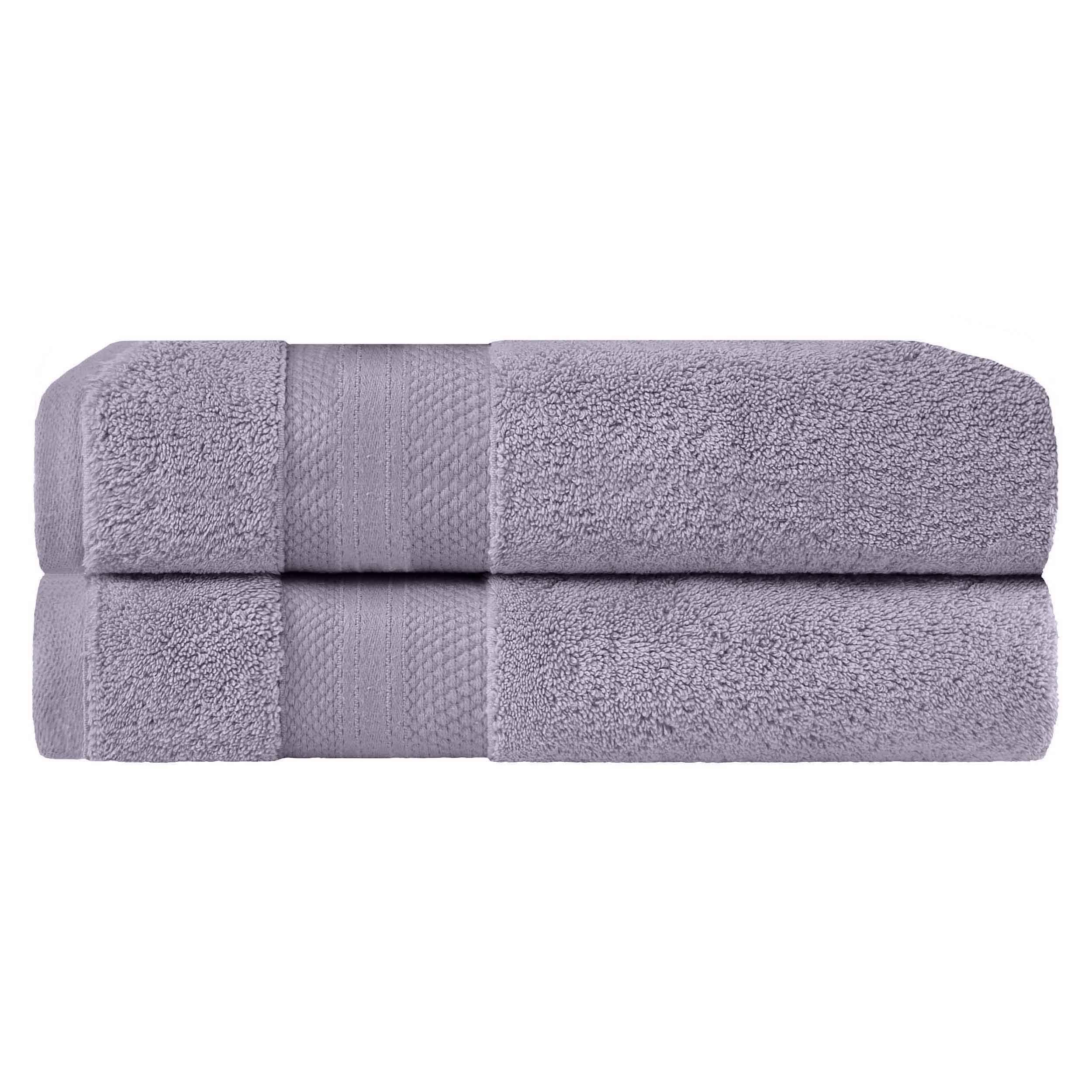Turkish Cotton Absorbent Ultra-Plush Solid 2 Piece Bath Sheet Set - Omnigoodsstore