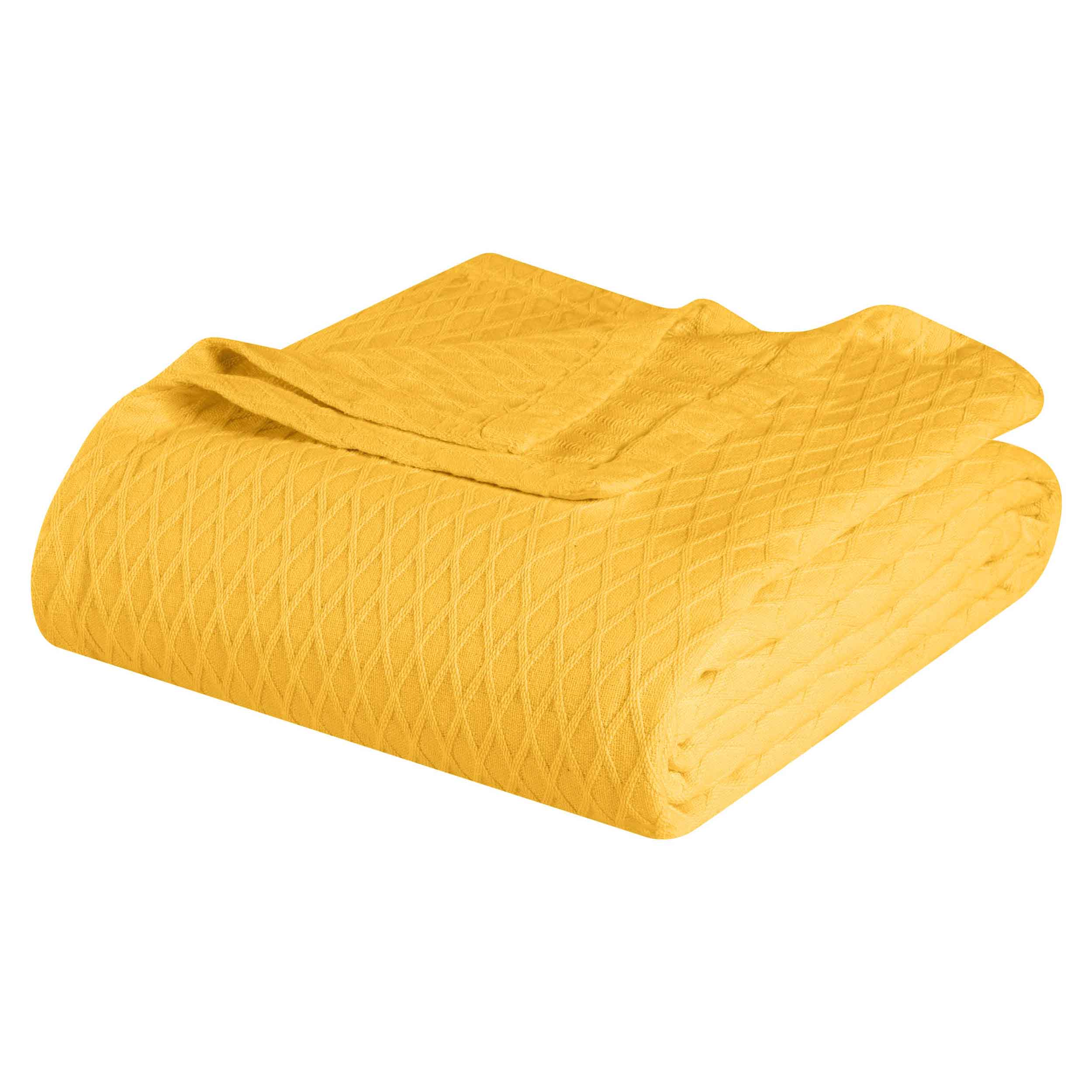 Cotton All Season Diamond Bed Blanket & Sofa Throw - Omnigoodsstore