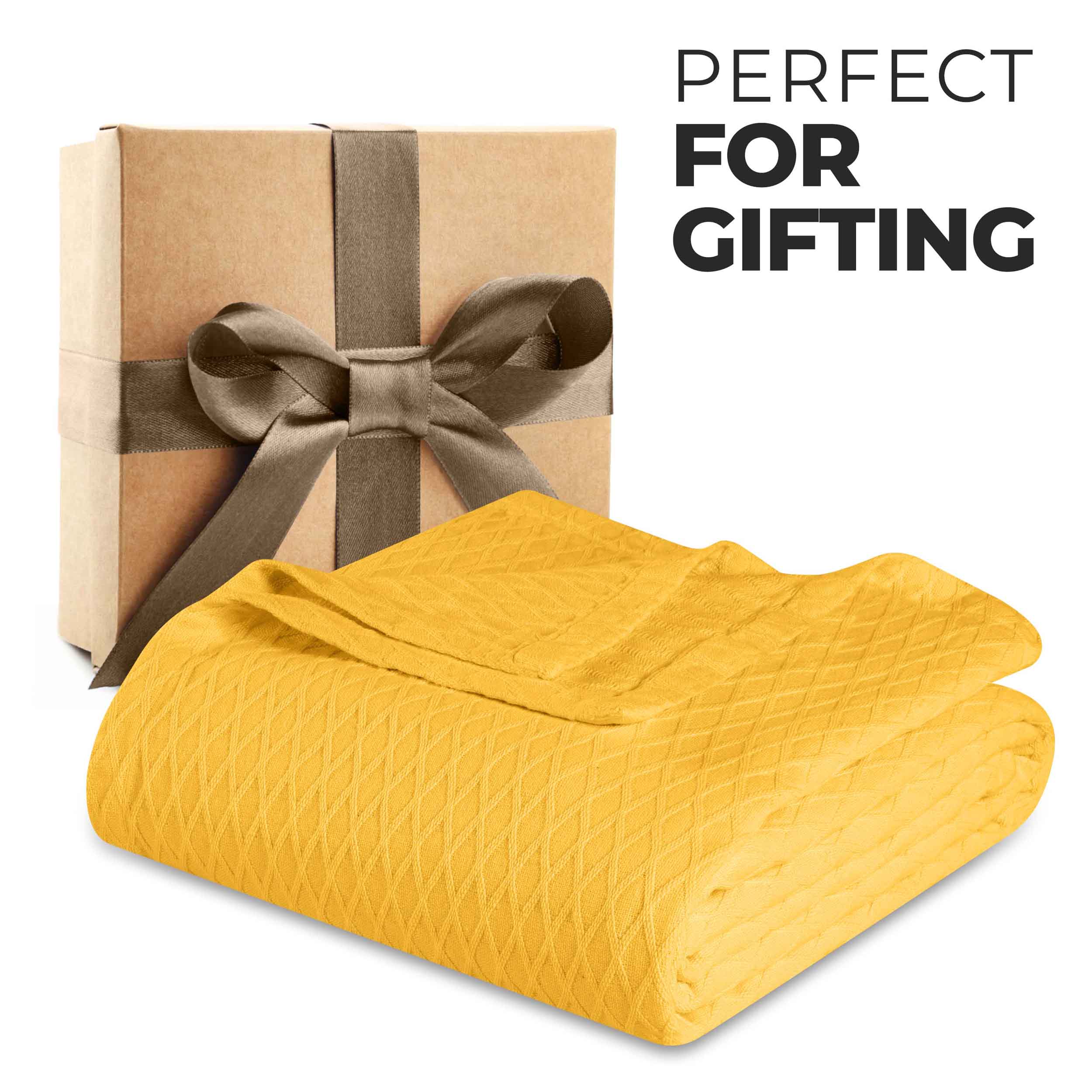Cotton All Season Diamond Bed Blanket & Sofa Throw - Omnigoodsstore