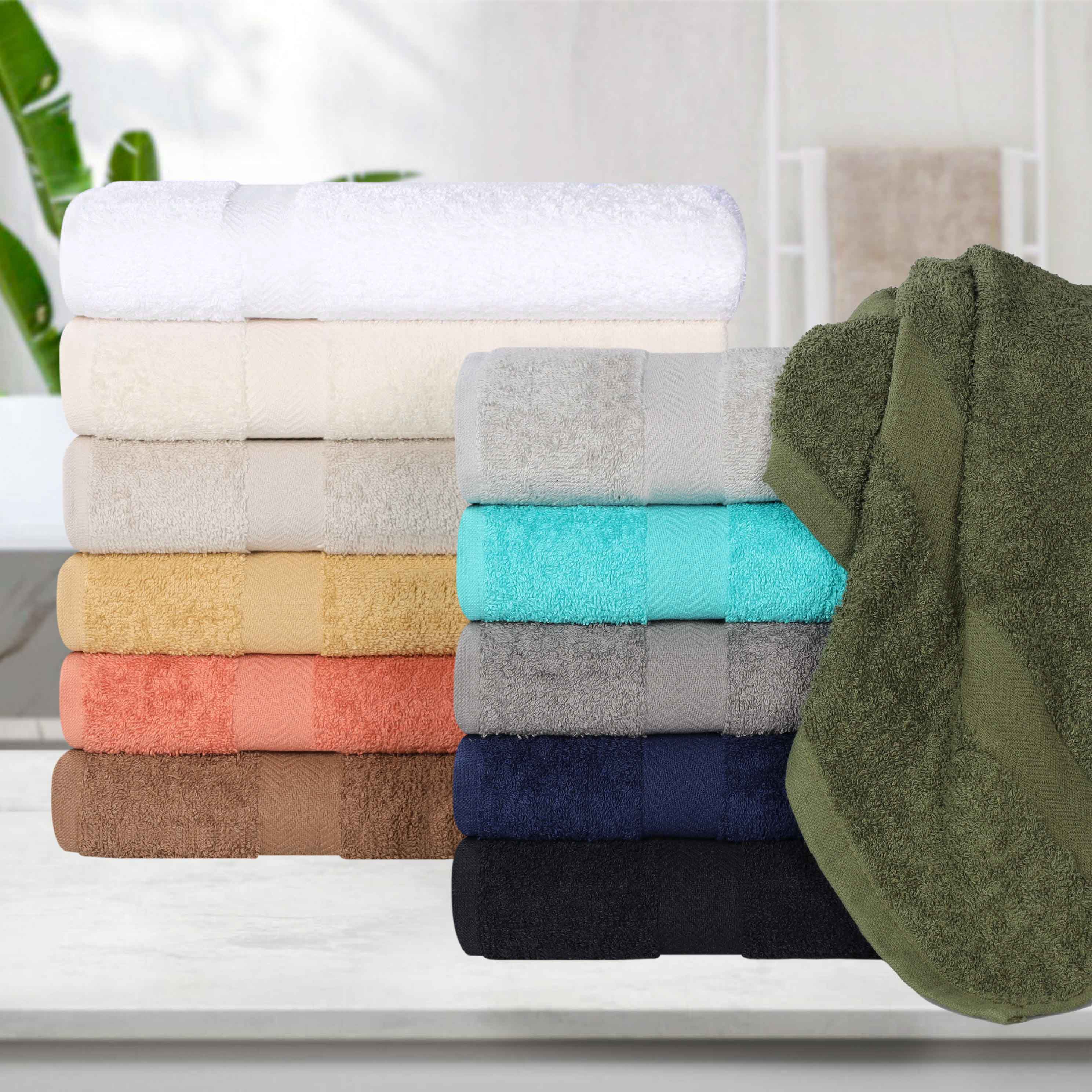 Franklin Cotton Eco Friendly 8 Piece Hand Towel Set - Omnigoodsstore