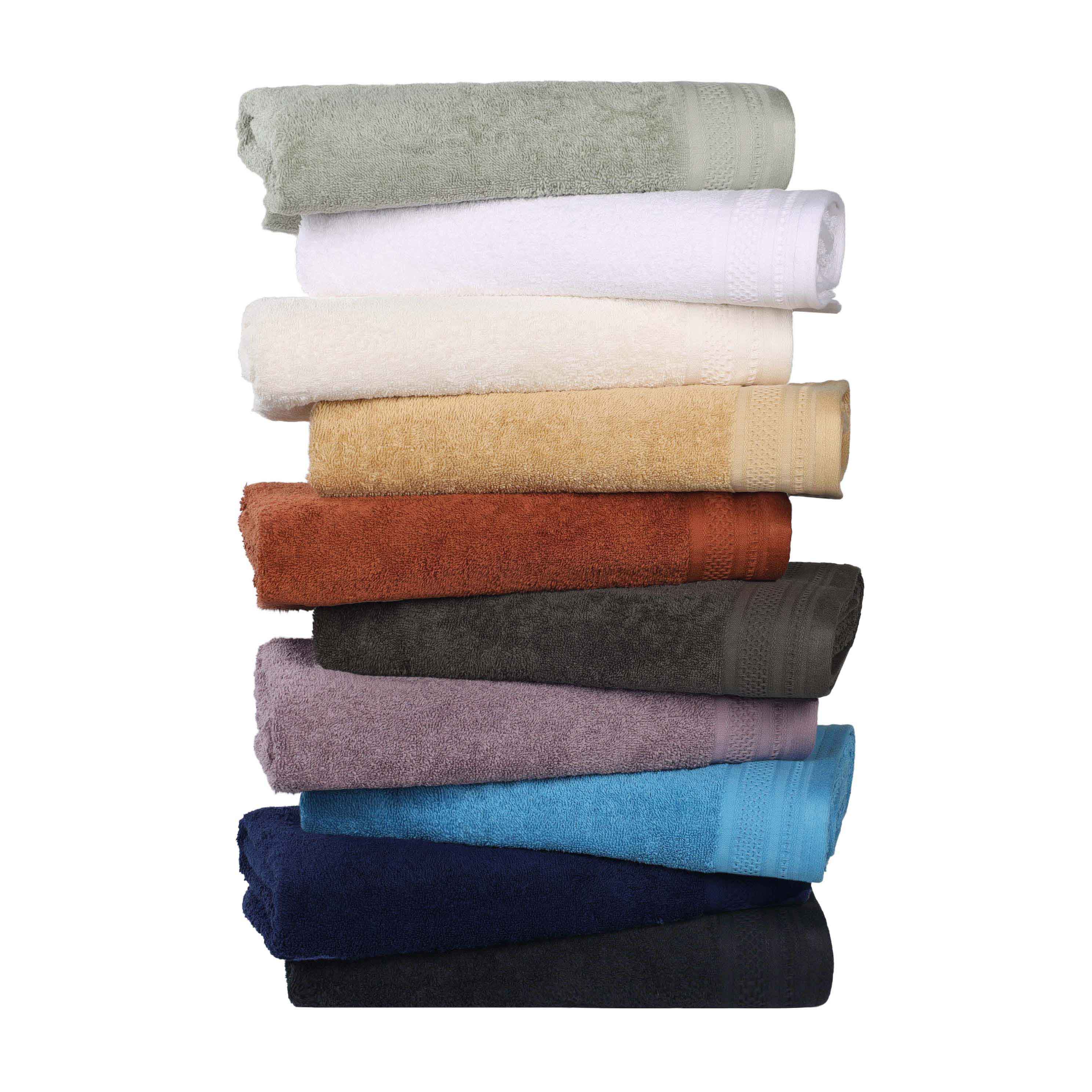 Honeycomb Textured Waffle Border Luxury Cotton Hand Towels, Set of 6 - Omnigoodsstore