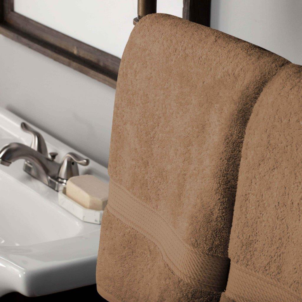 Egyptian Cotton Pile Plush Heavyweight Soft 2 Piece Bath Towel Set - Omnigoodsstore