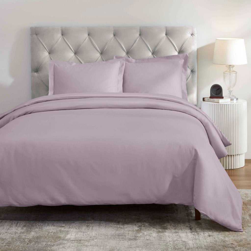 1200 Thread Count Egyptian Solid Cotton Duvet Cover Set - Omnigoodsstore