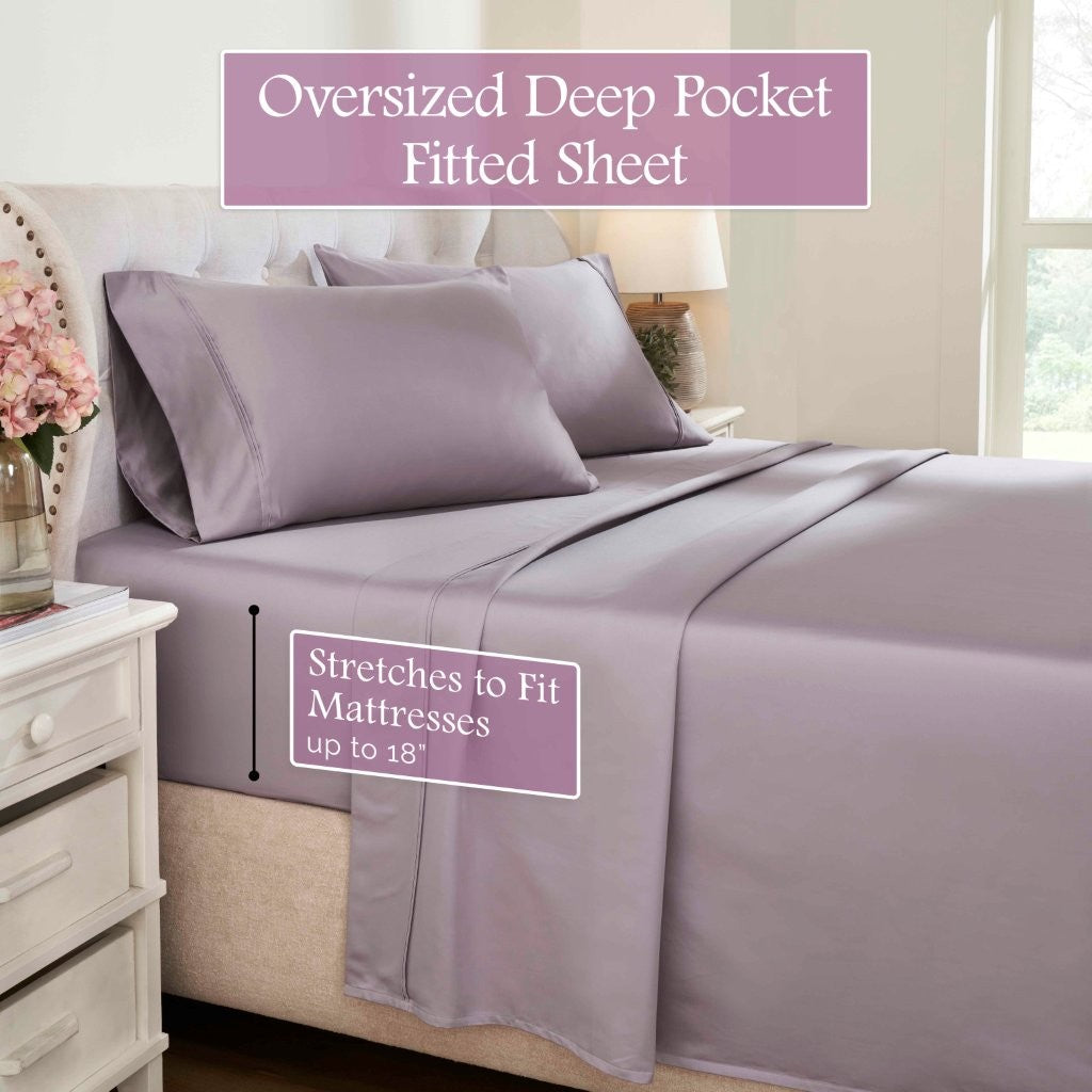 1200 Thread Count Egyptian Cotton Deep Pocket Sheet Set - Omnigoodsstore