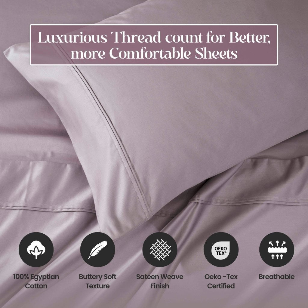 1200 Thread Count Egyptian Cotton Deep Pocket Sheet Set - Omnigoodsstore