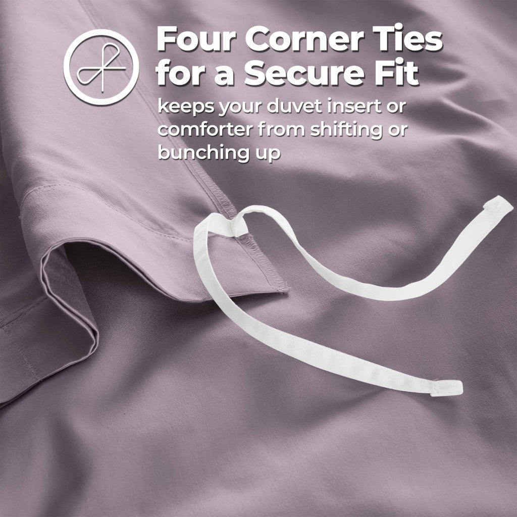 1200 Thread Count Egyptian Solid Cotton Duvet Cover Set - Omnigoodsstore