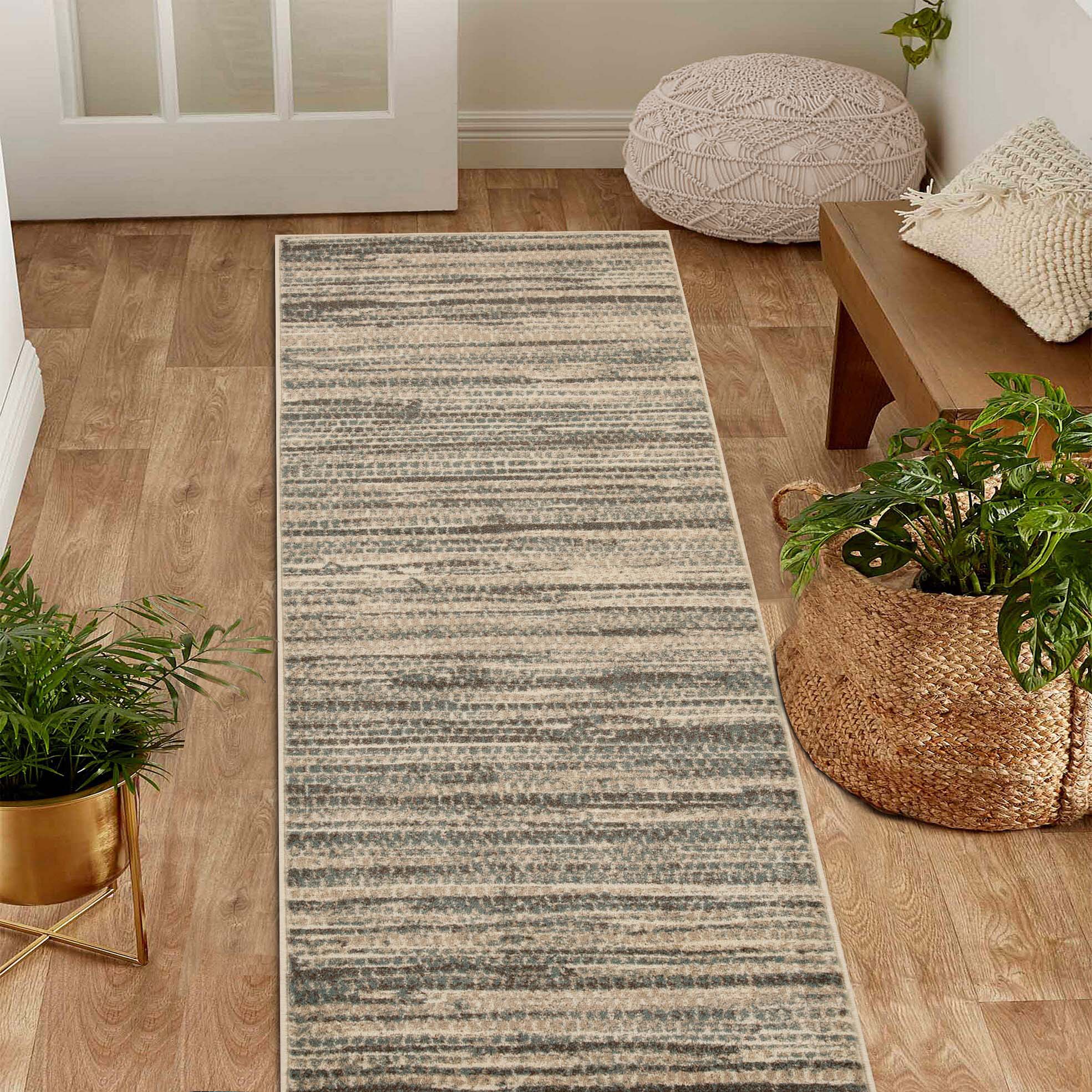 Montauk Striped Pastel Indoor Area Rug - Omnigoodsstore