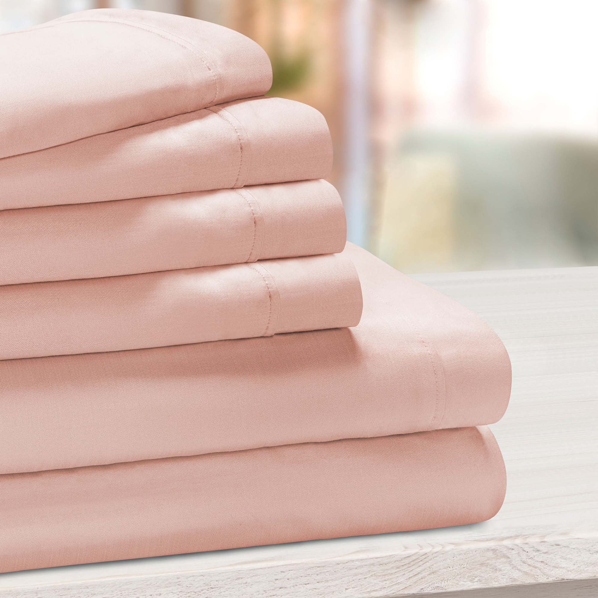 1000 Thread Count Cotton Rich Solid Deep Pocket Bed Sheet Set - Omnigoodsstore