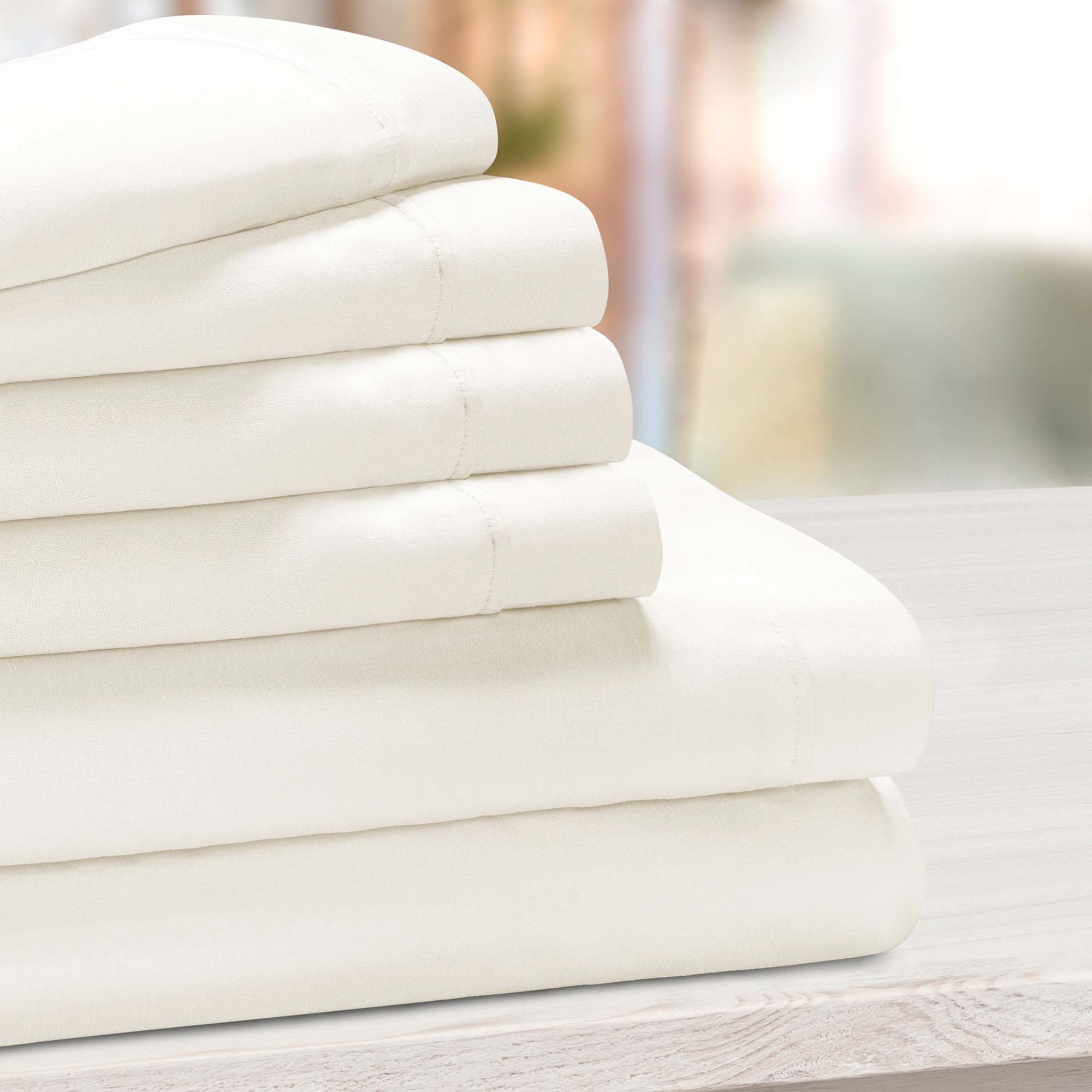 1000 Thread Count Cotton Rich Solid Deep Pocket Bed Sheet Set - Omnigoodsstore