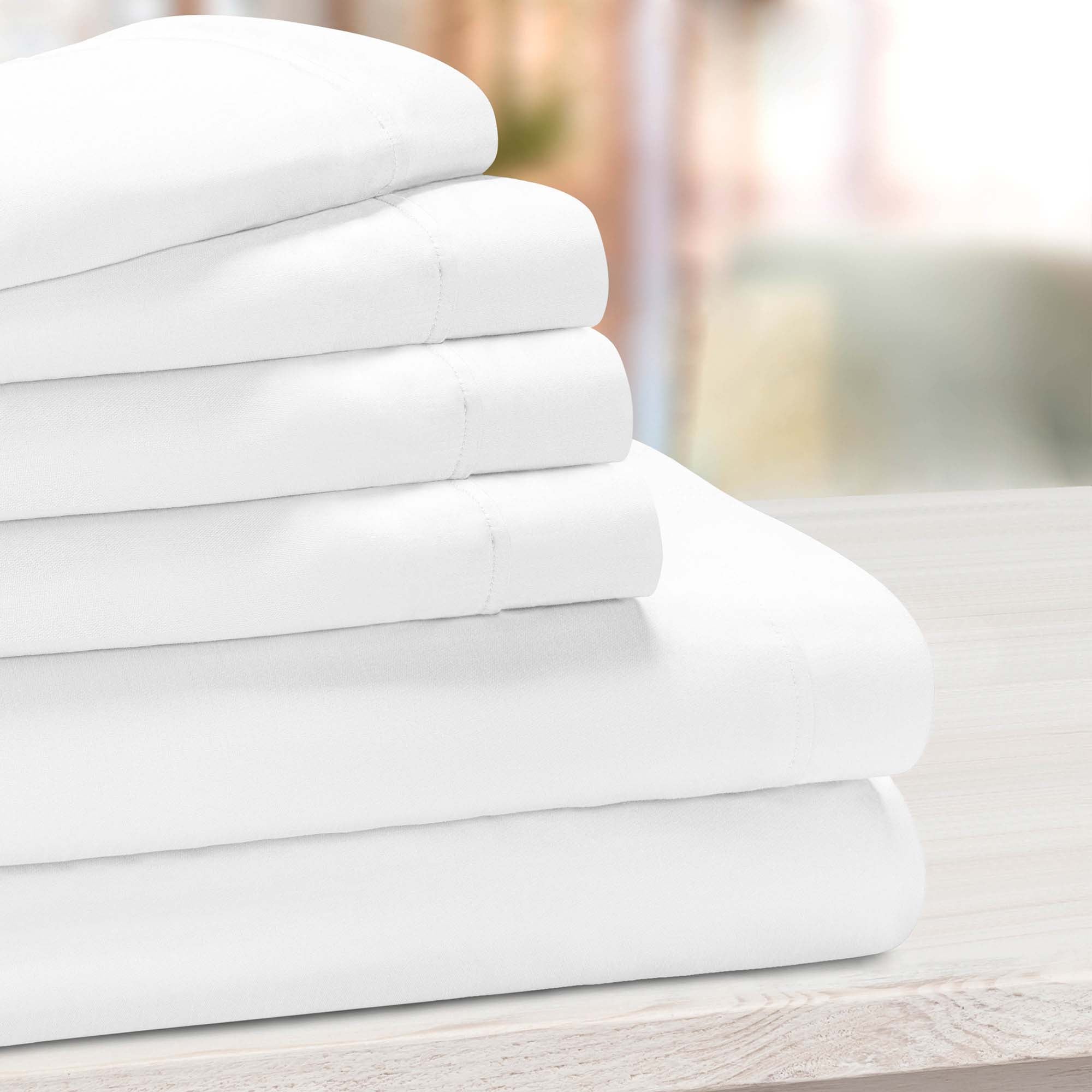 1000 Thread Count Cotton Rich Solid Deep Pocket Bed Sheet Set - Omnigoodsstore