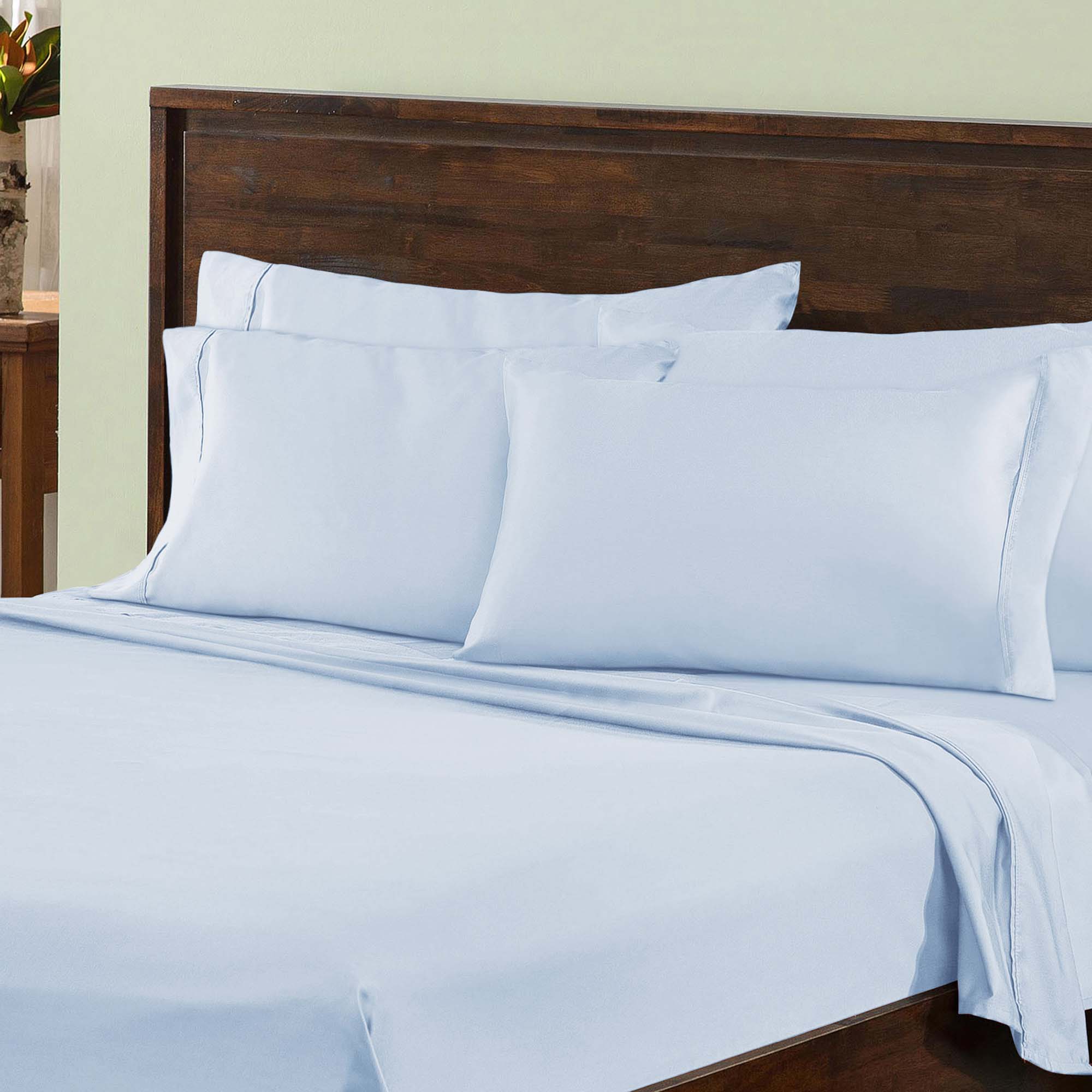 1000 Thread Count Cotton Rich Solid Deep Pocket Bed Sheet Set - Omnigoodsstore