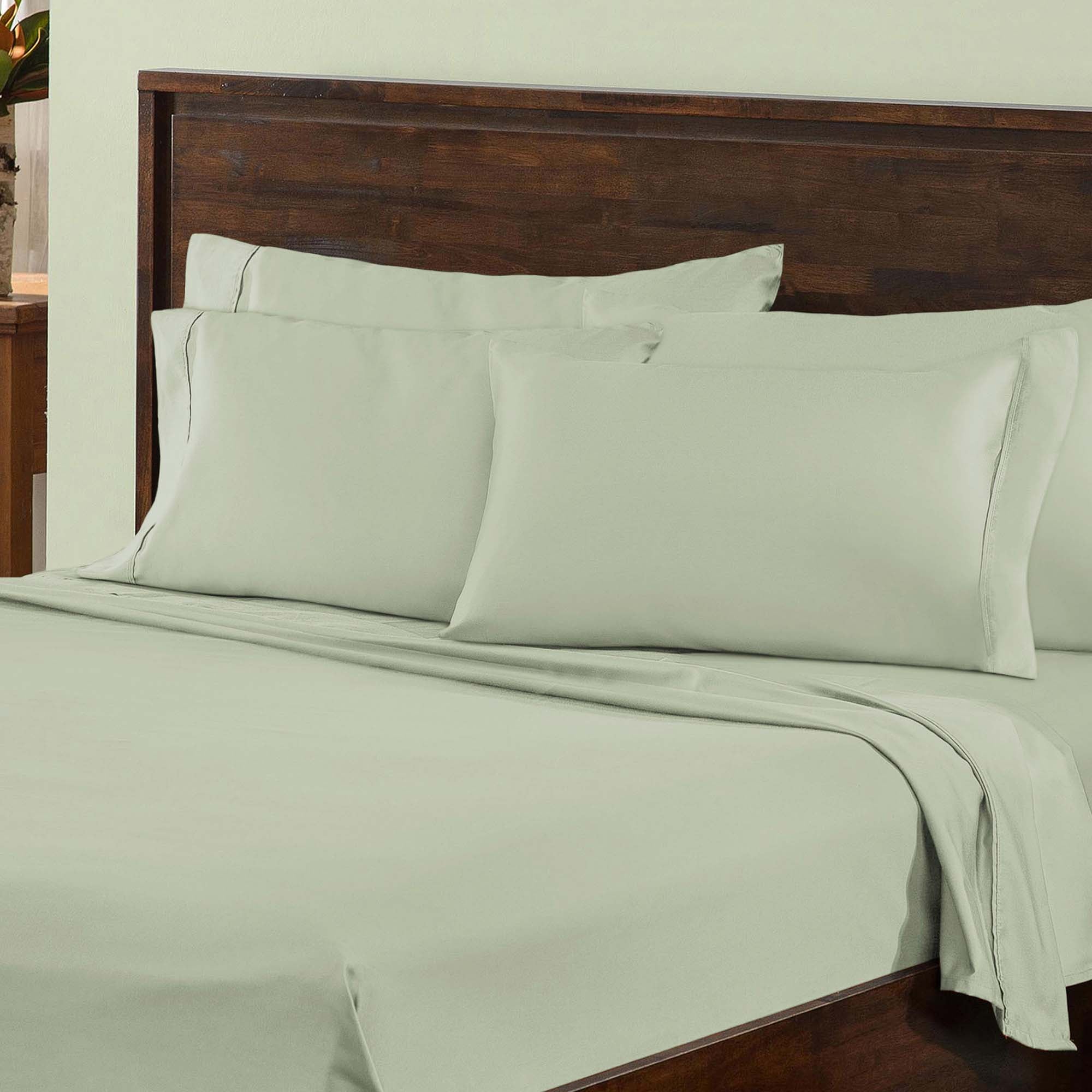 1000 Thread Count Cotton Rich Solid Deep Pocket Bed Sheet Set - Omnigoodsstore