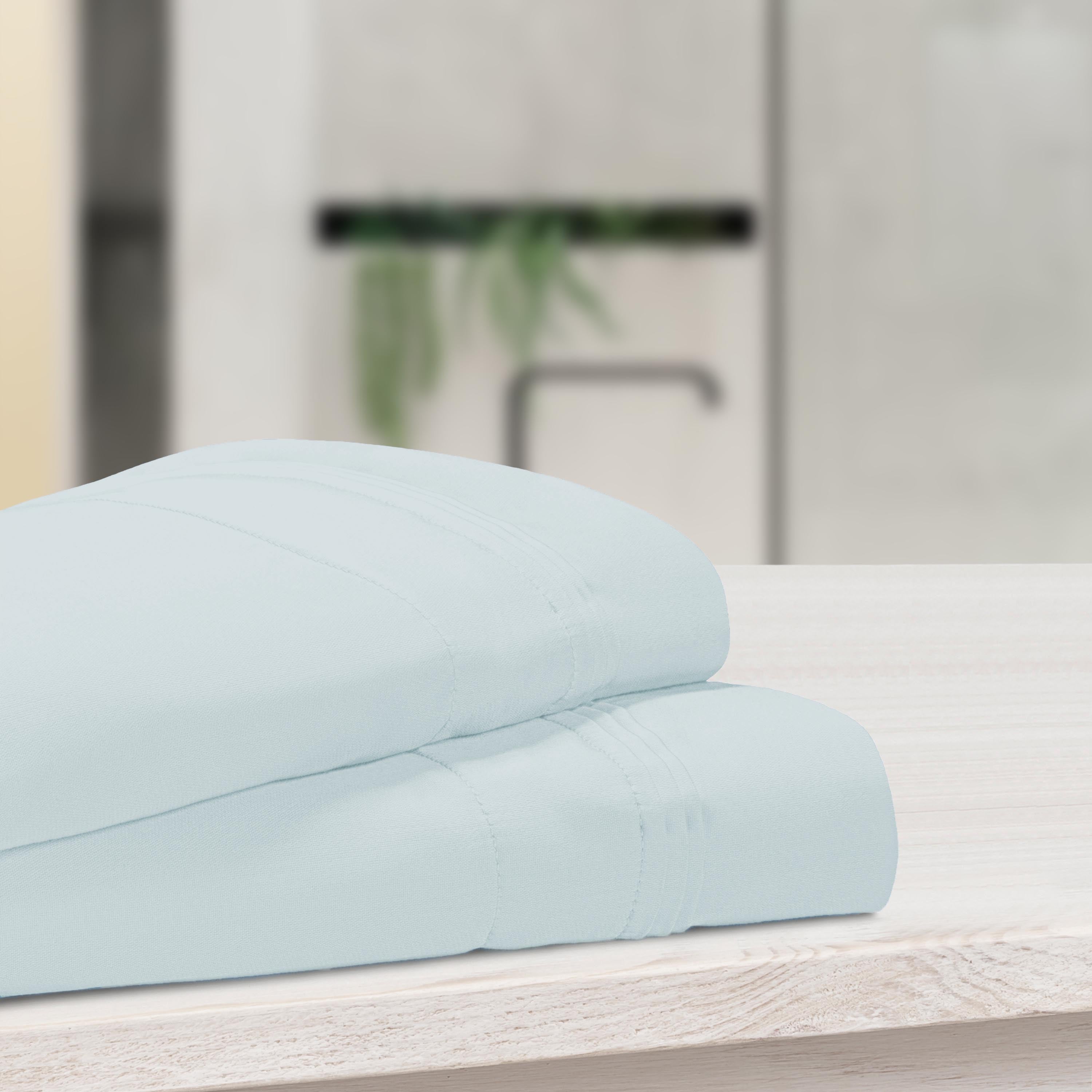 1000 Thread Count Egyptian Cotton Solid Pillowcase Set - Omnigoodsstore