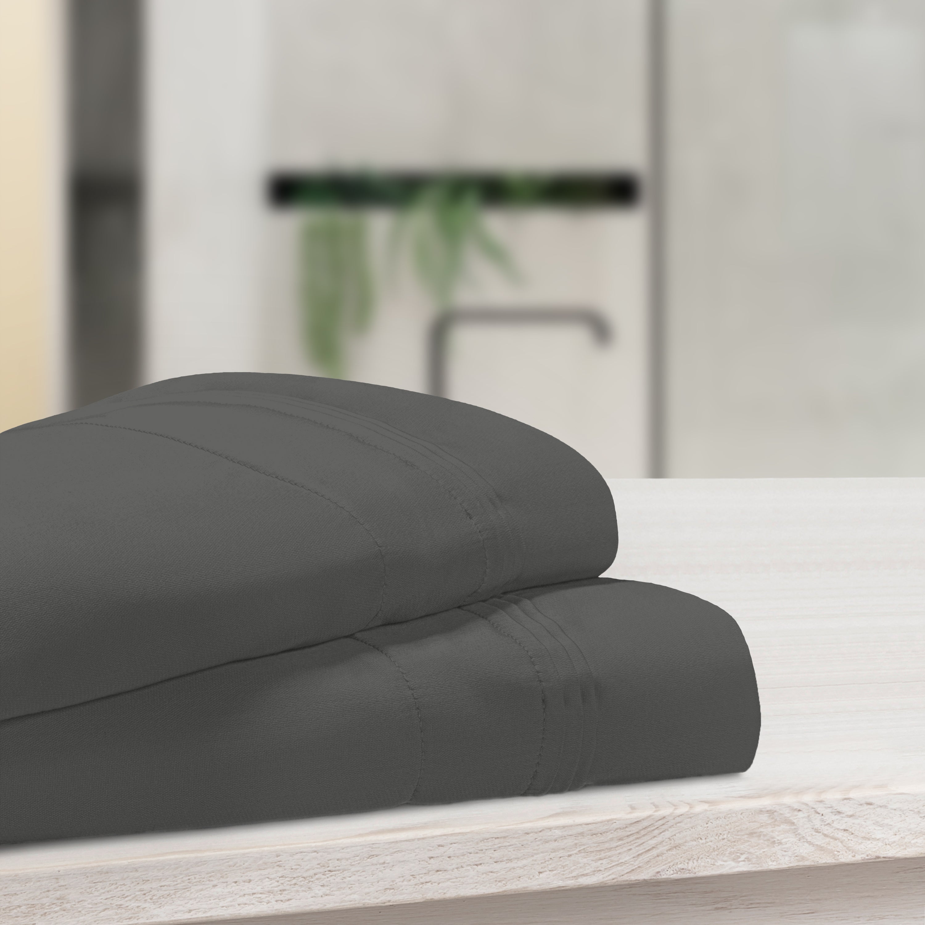 1000 Thread Count Egyptian Cotton Solid Pillowcase Set - Omnigoodsstore