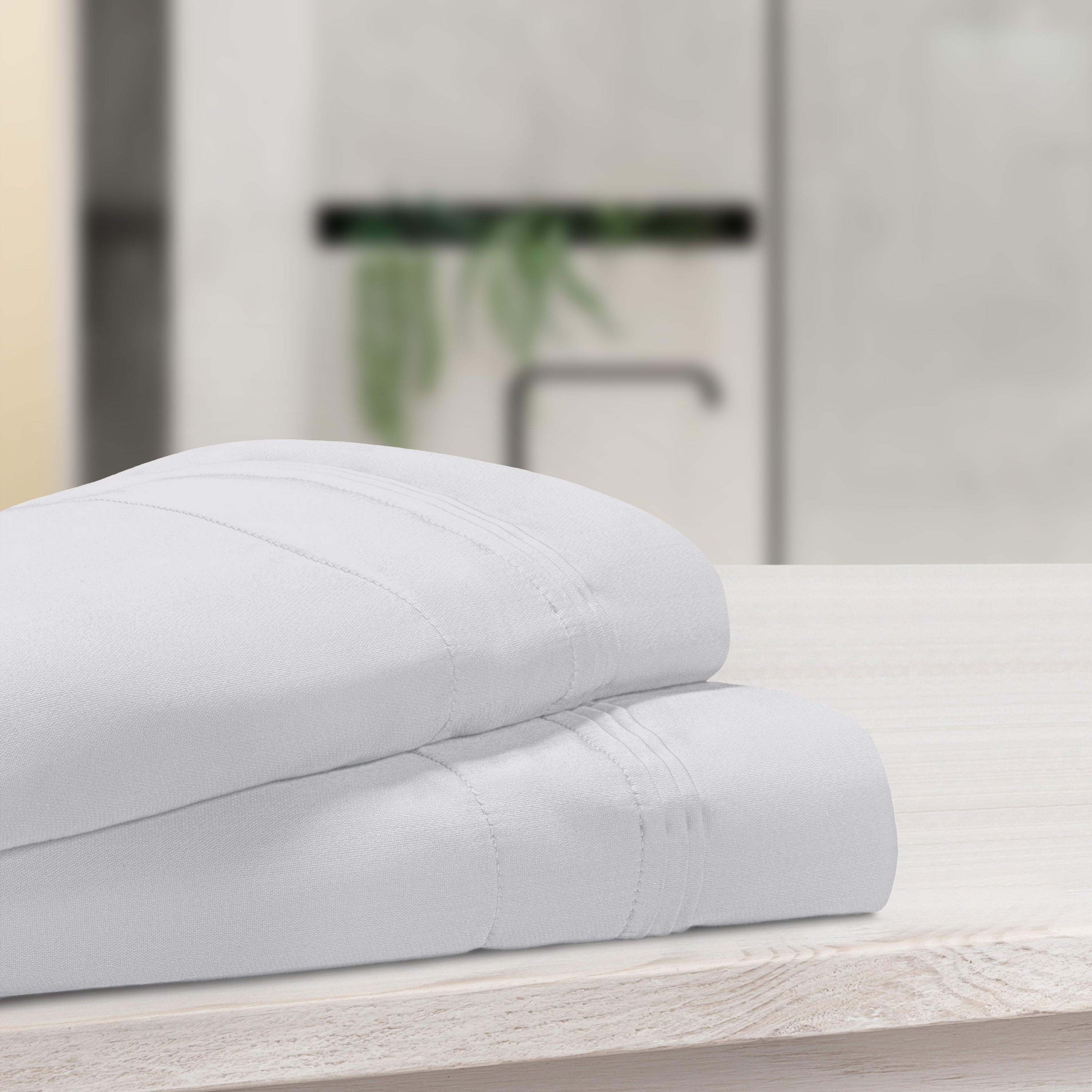 1000 Thread Count Egyptian Cotton Solid Pillowcase Set - Omnigoodsstore