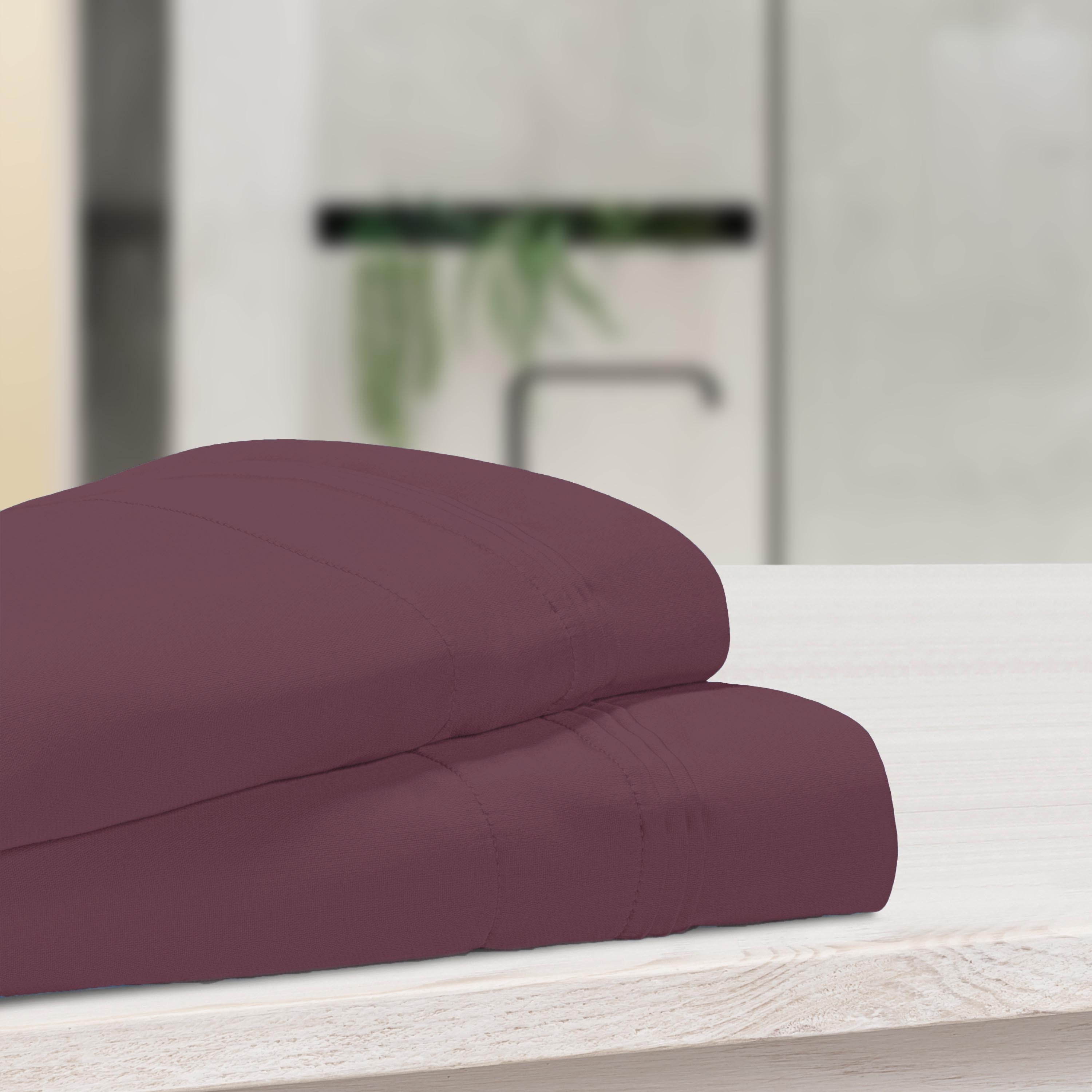 1000 Thread Count Egyptian Cotton Solid Pillowcase Set - Omnigoodsstore