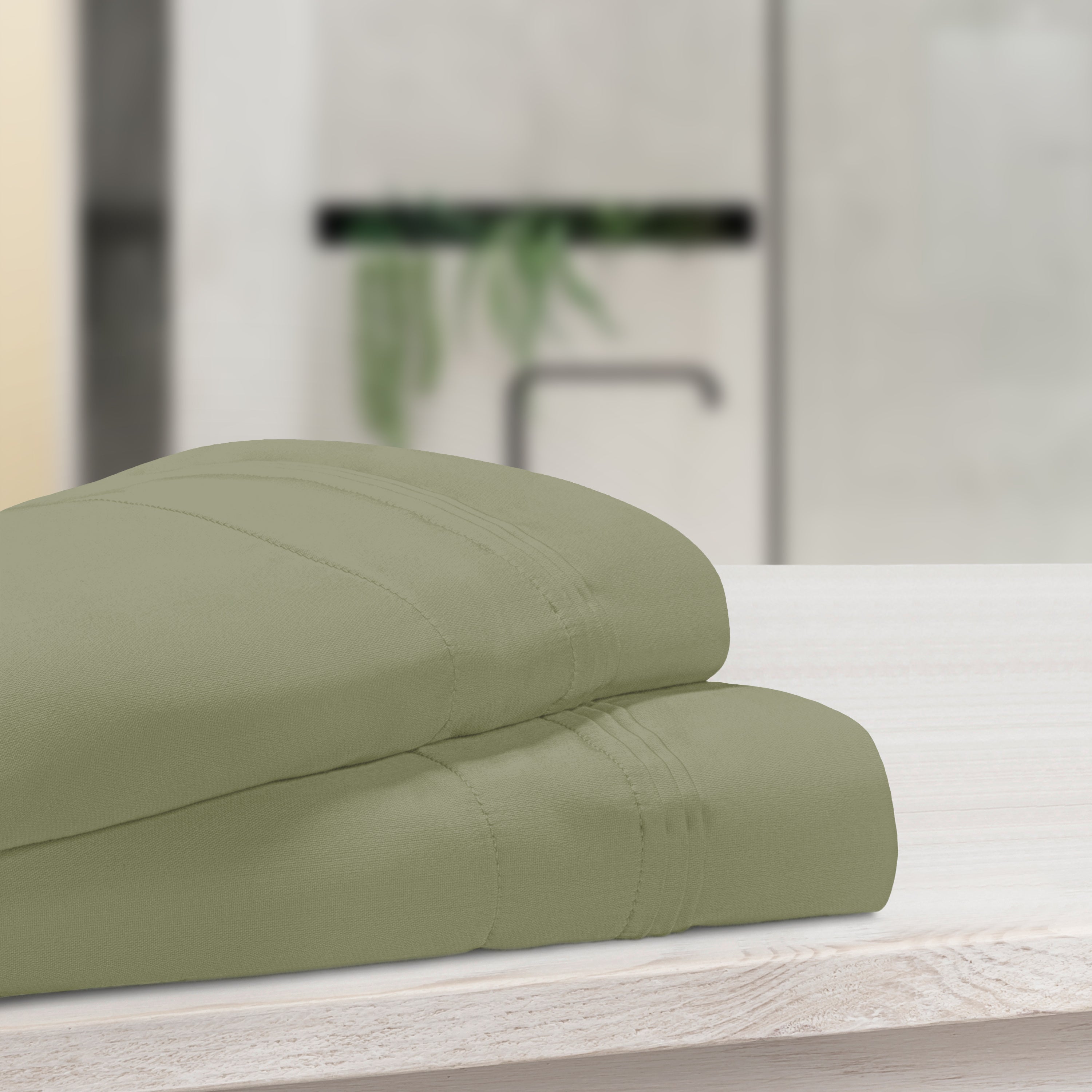 1000 Thread Count Egyptian Cotton Solid Pillowcase Set - Omnigoodsstore