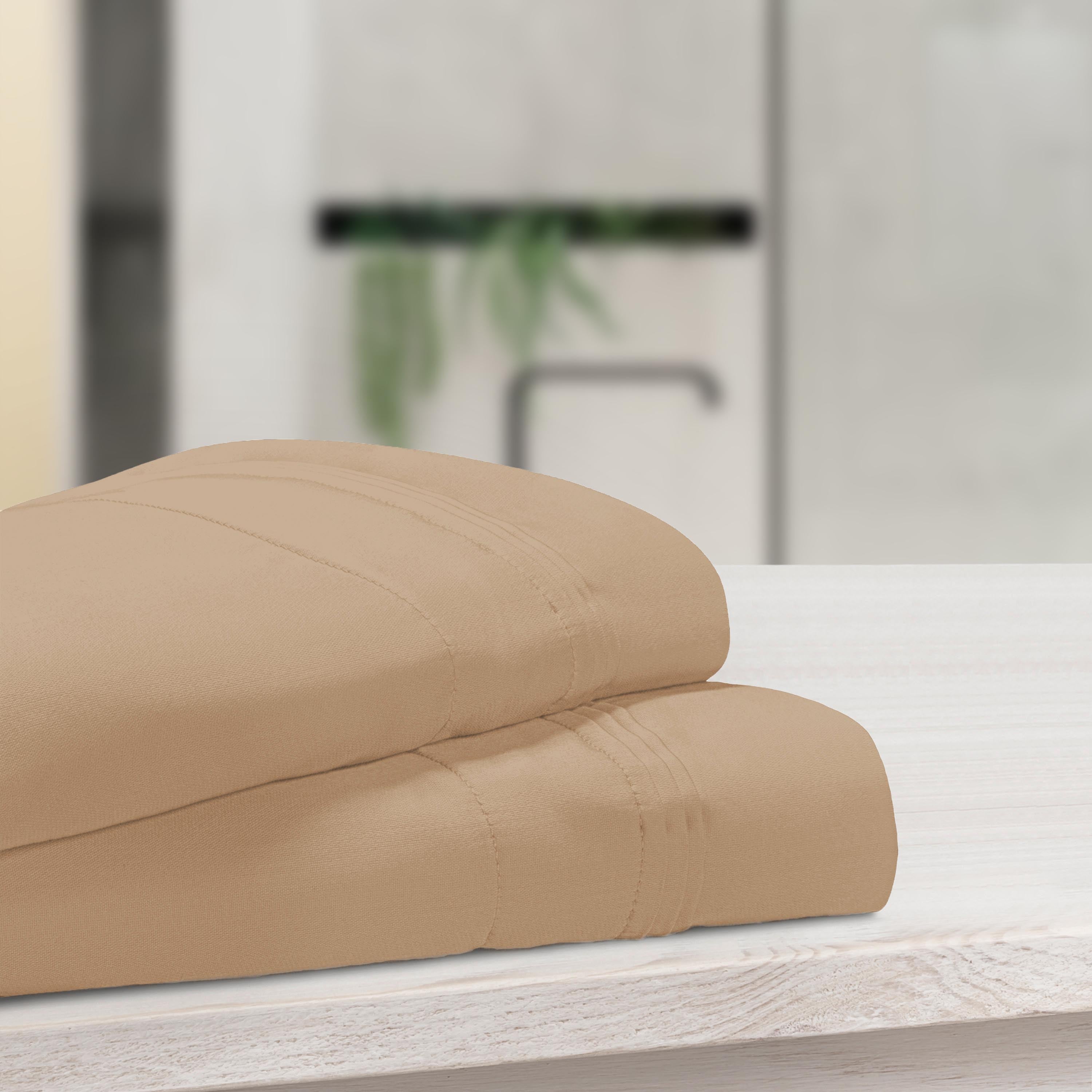 1000 Thread Count Egyptian Cotton Solid Pillowcase Set - Omnigoodsstore