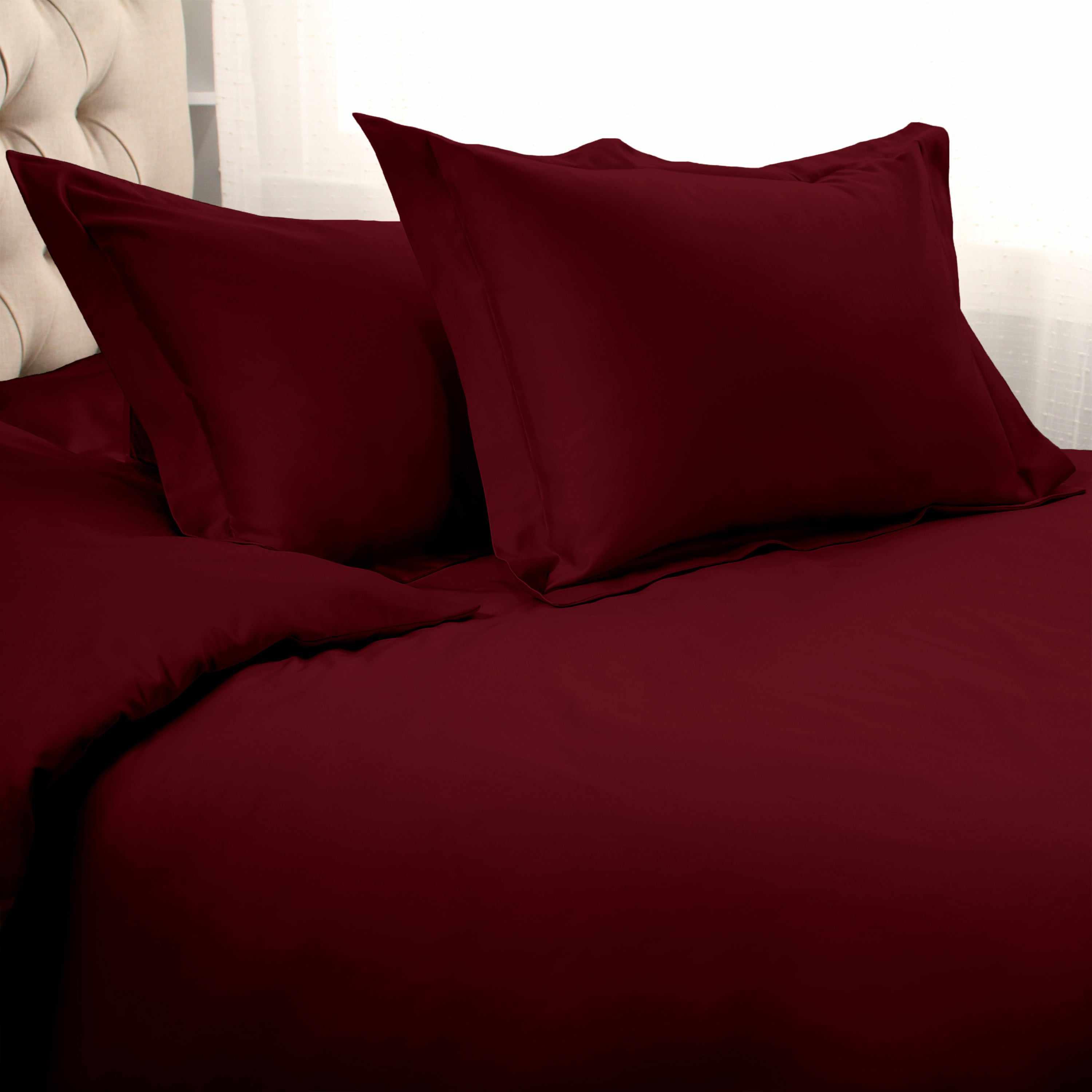 1000 Thread Count Egyptian Cotton Solid Duvet Cover Set - Omnigoodsstore