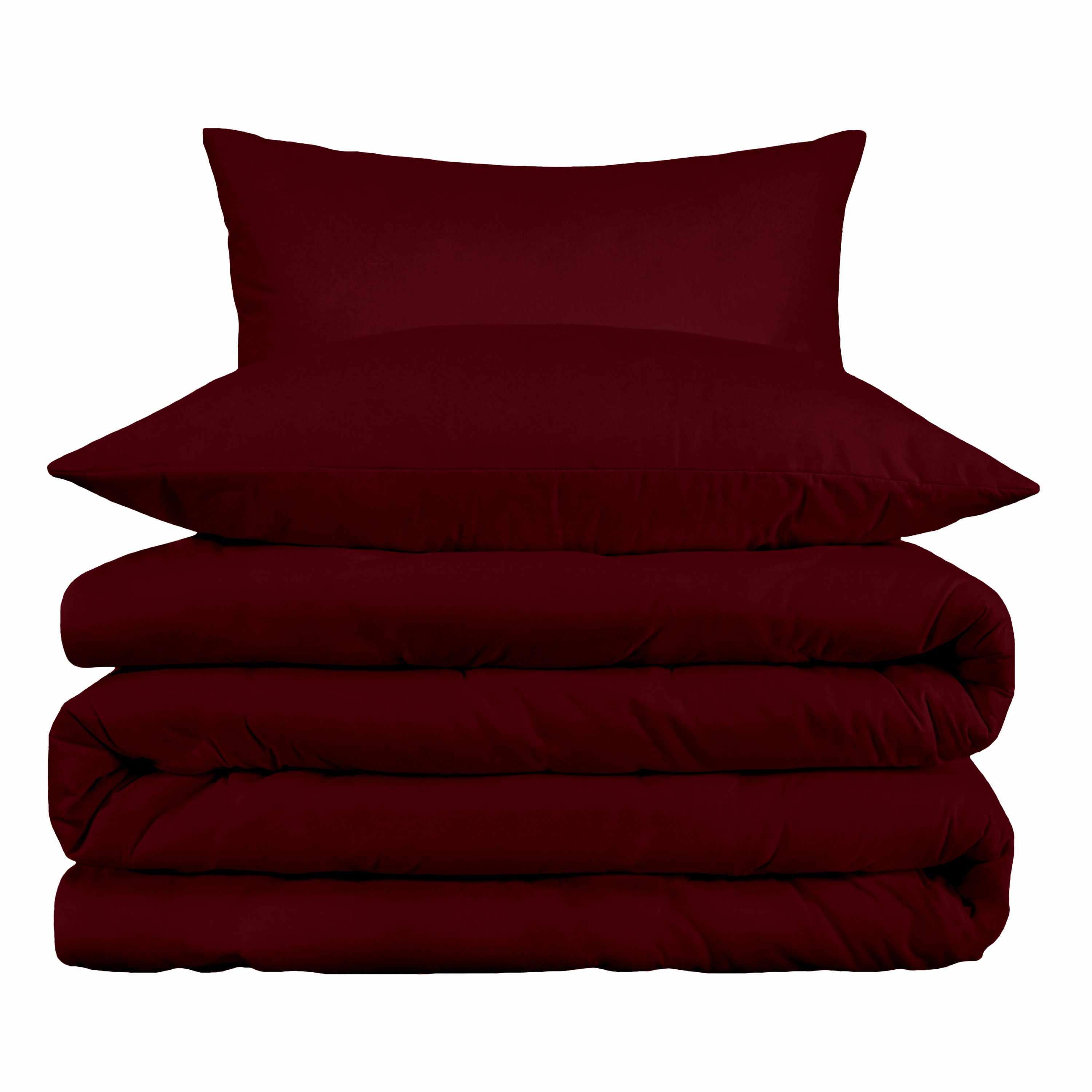 1000 Thread Count Egyptian Cotton Solid Duvet Cover Set - Omnigoodsstore