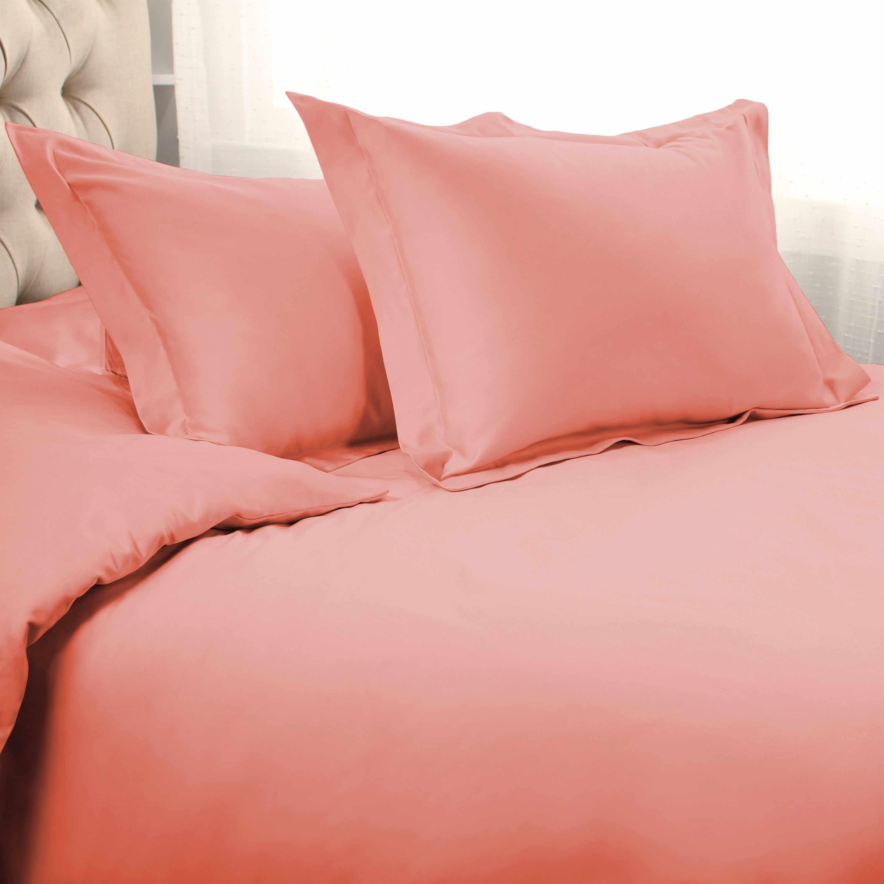 1000 Thread Count Egyptian Cotton Solid Duvet Cover Set - Omnigoodsstore