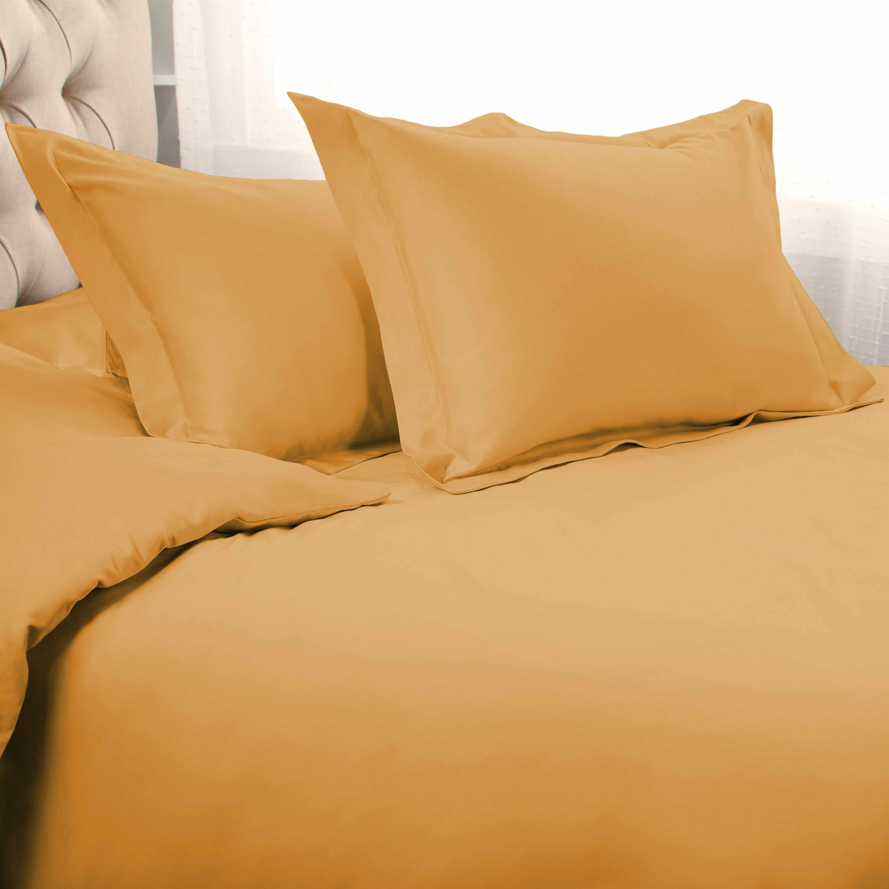 1000 Thread Count Egyptian Cotton Solid Duvet Cover Set - Omnigoodsstore